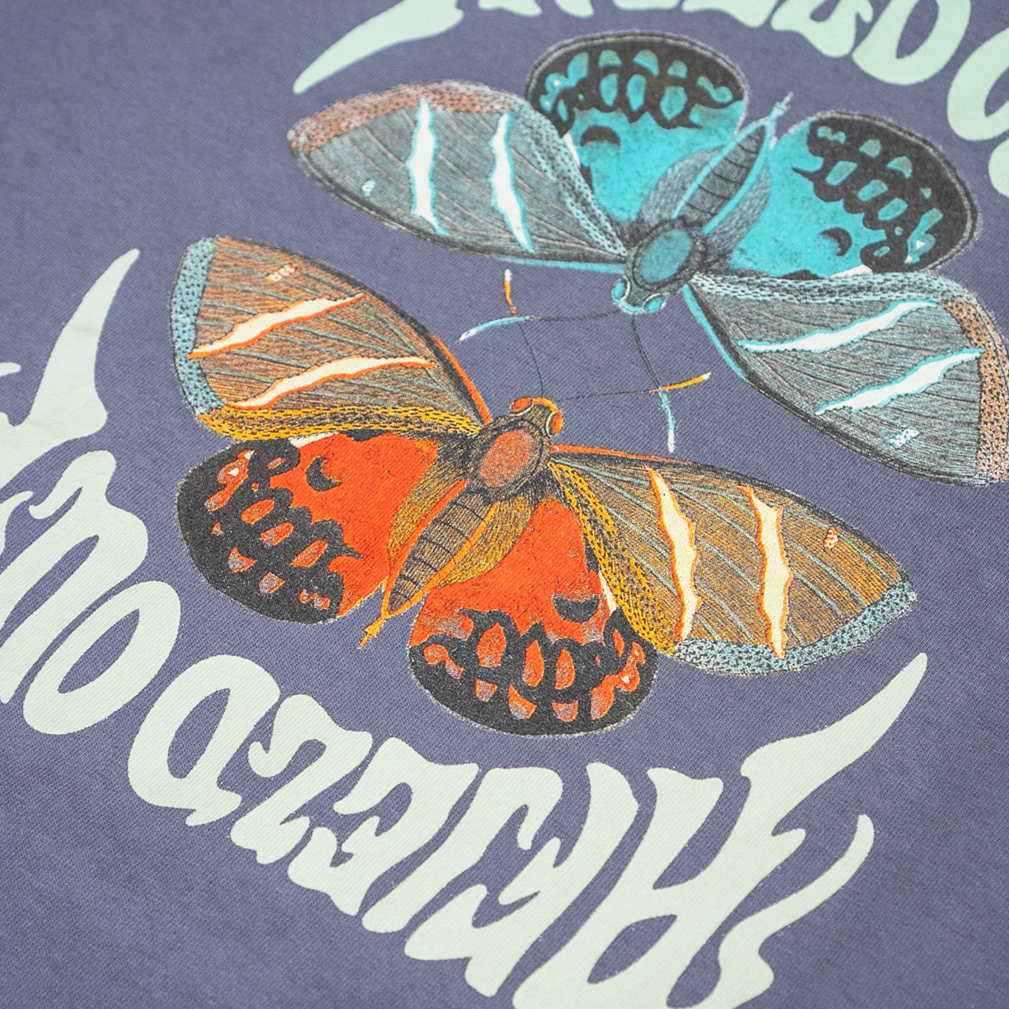 Afield Out Mens Swarm SS Tee Purple - Image 2
