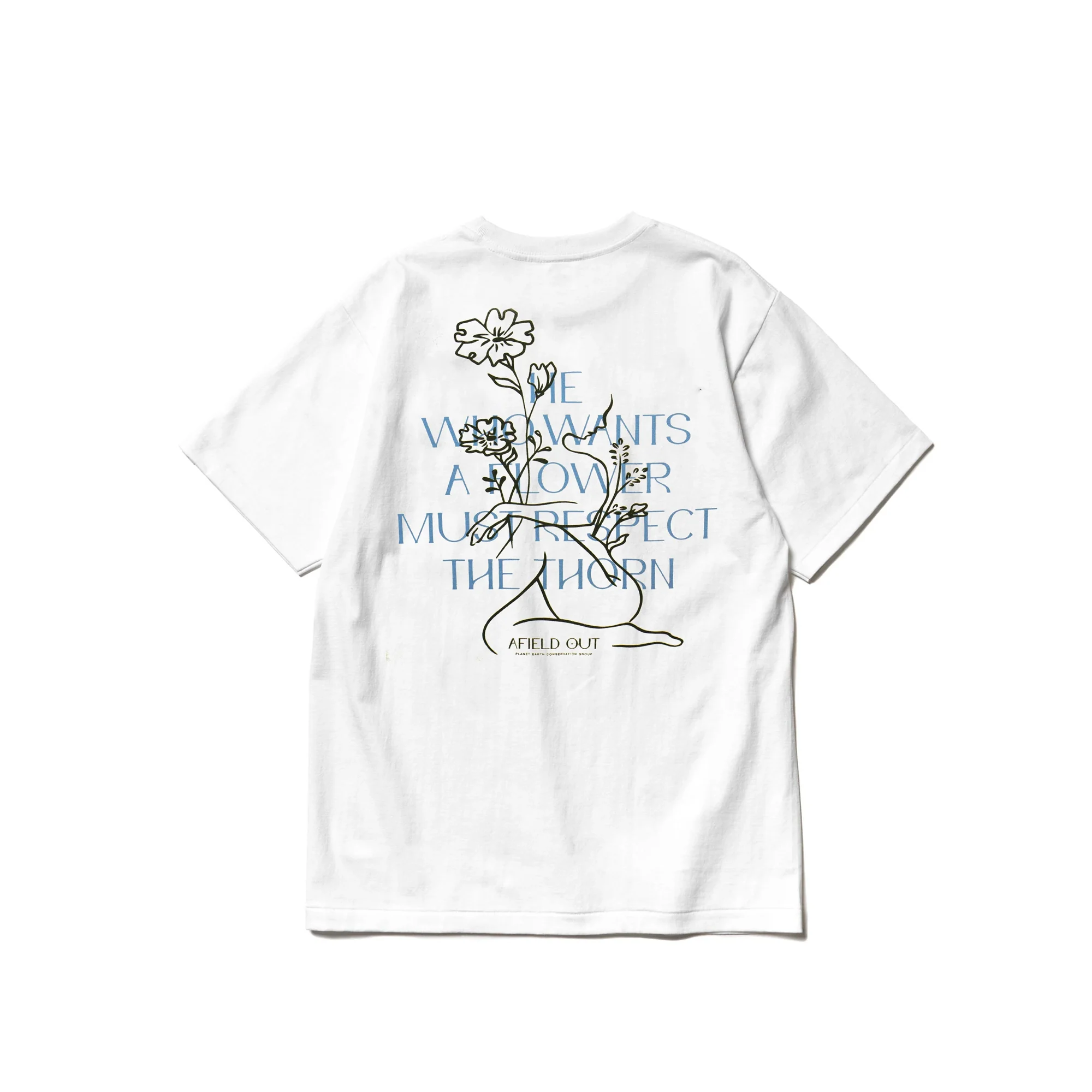 Afield Mens Thorn T-Shirt 'White' - Image 2