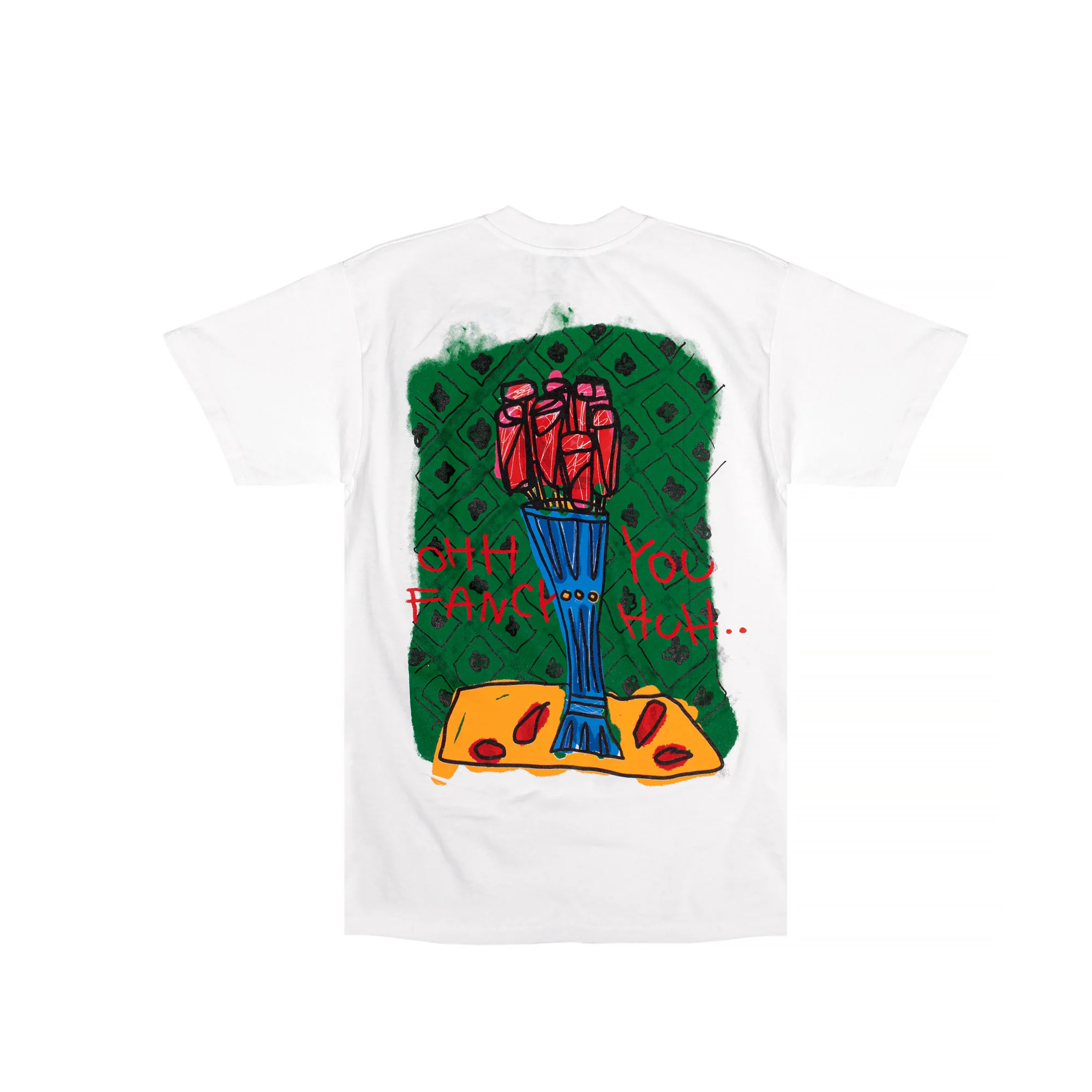 After School Special Mens Fancy T-Shirt 'White' - Image 2