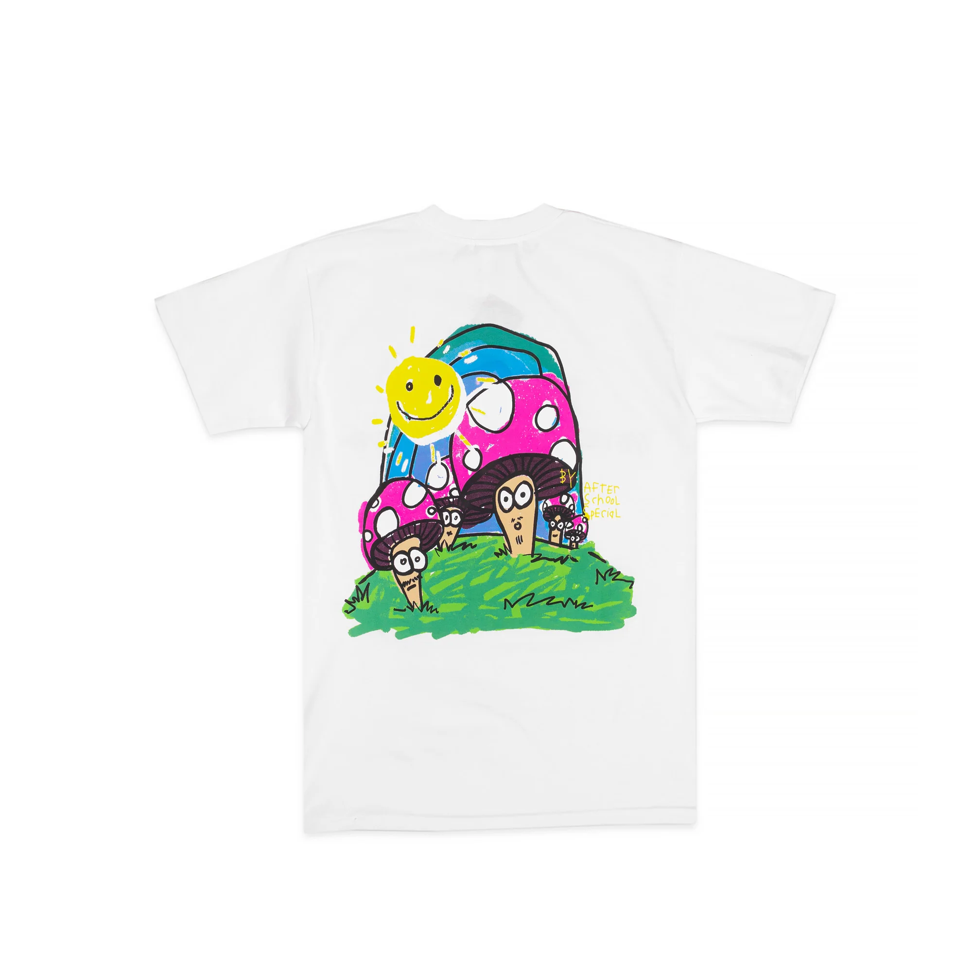 After School Special Mens Trippy T-Shirt 'White' - Image 2