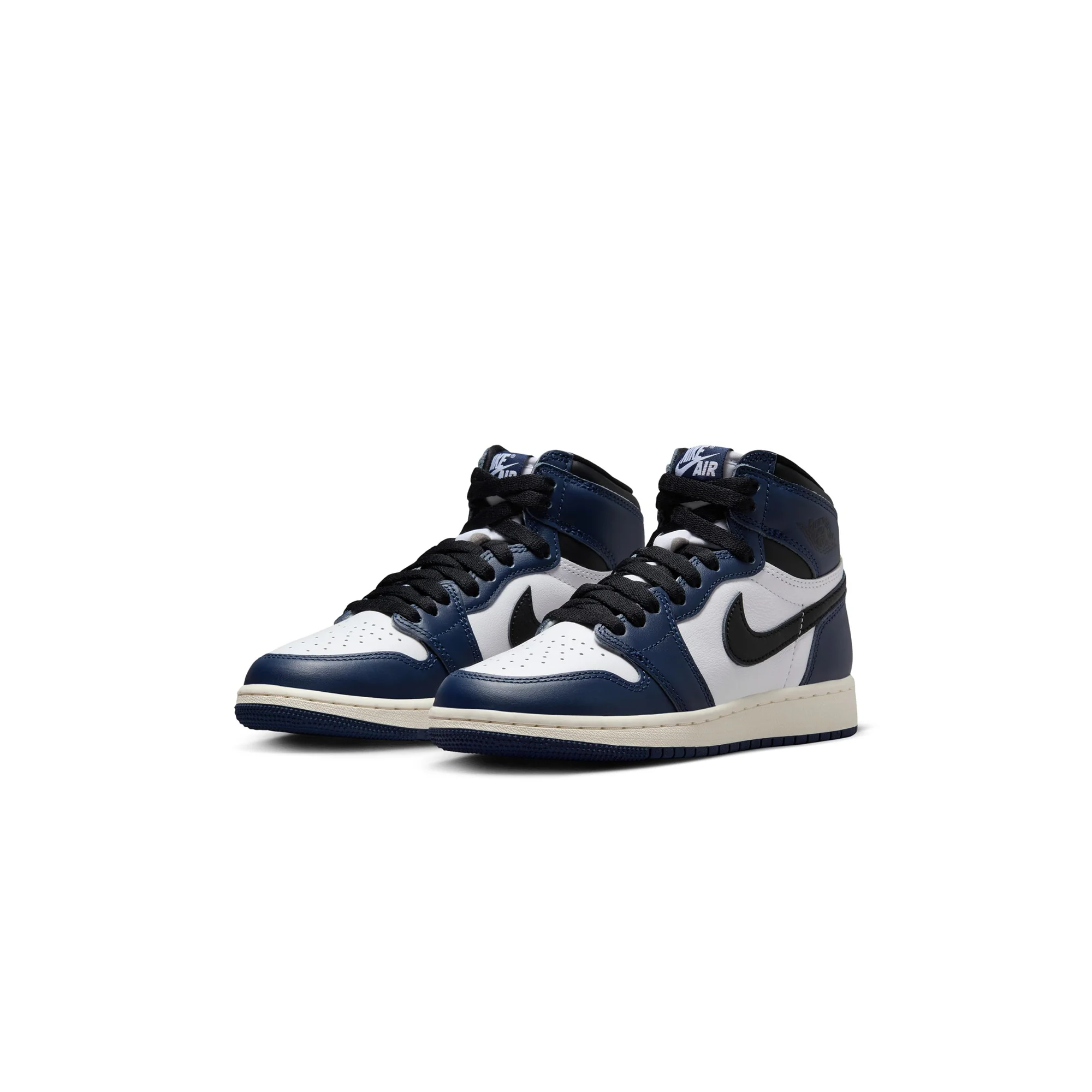 Air Jordan 1 Kids High OG "Midnight Navy" Shoes - Image 2