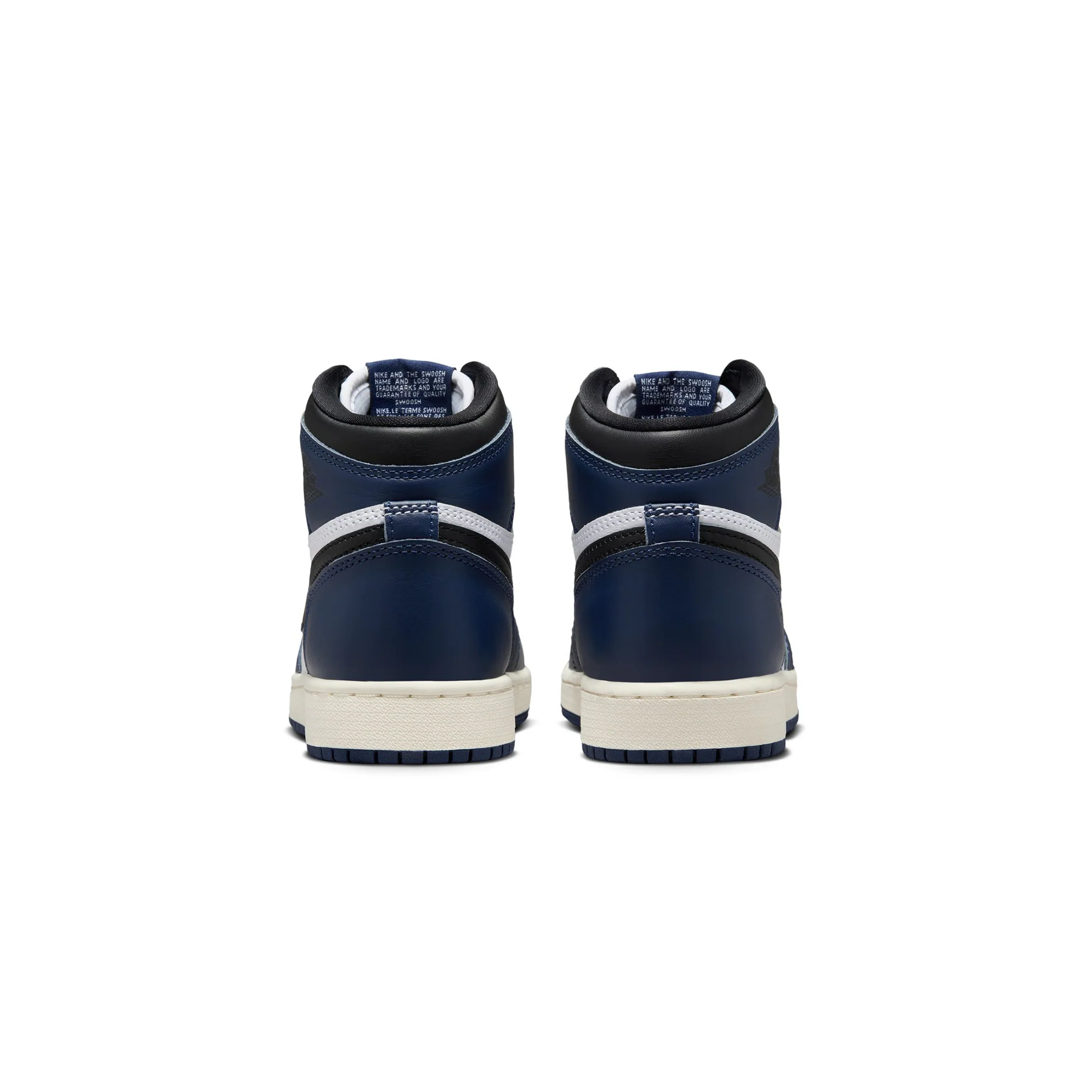 Air Jordan 1 Kids High OG "Midnight Navy" Shoes - Image 3