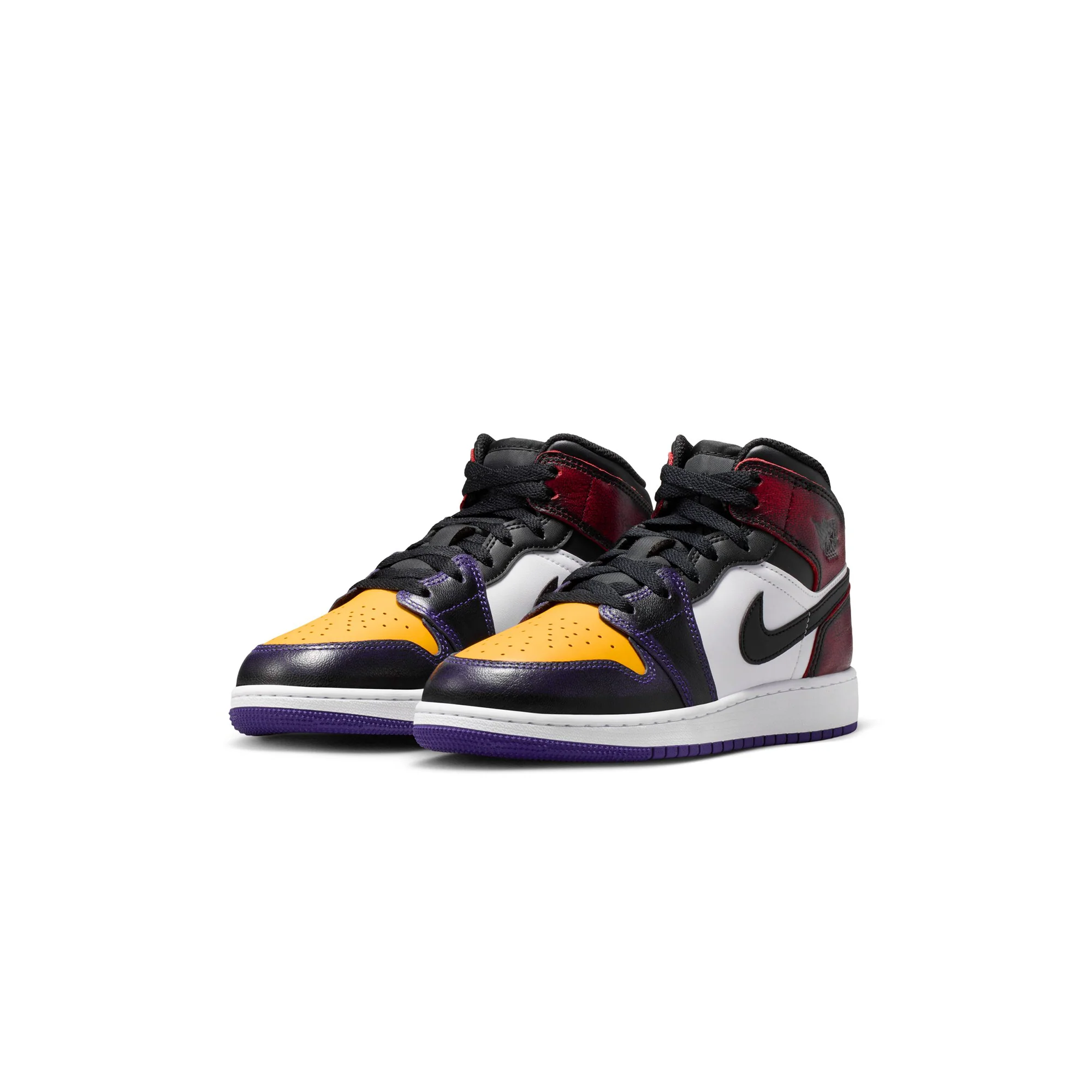 Air Jordan 1 Kids Mid SE BG Shoes - Image 2