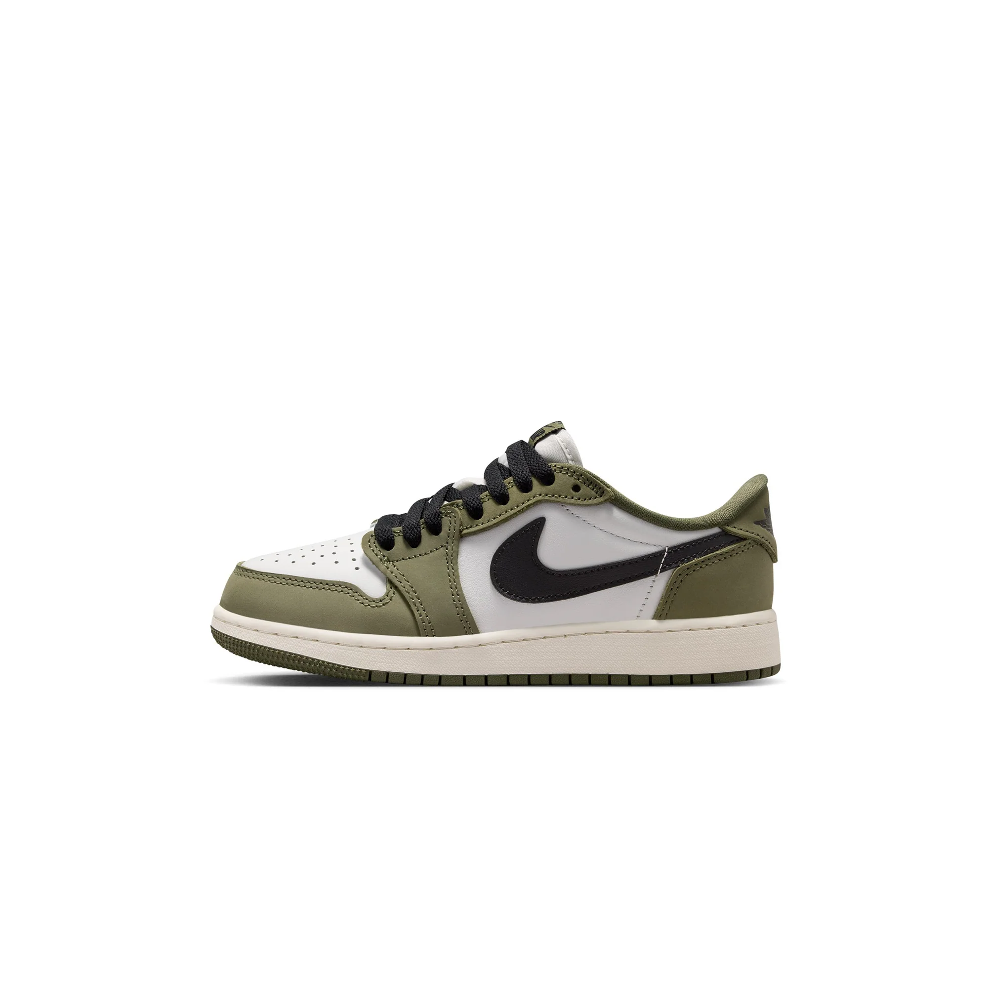 Air Jordan 1 Kids Retro Low "Medium Olive" Shoes
