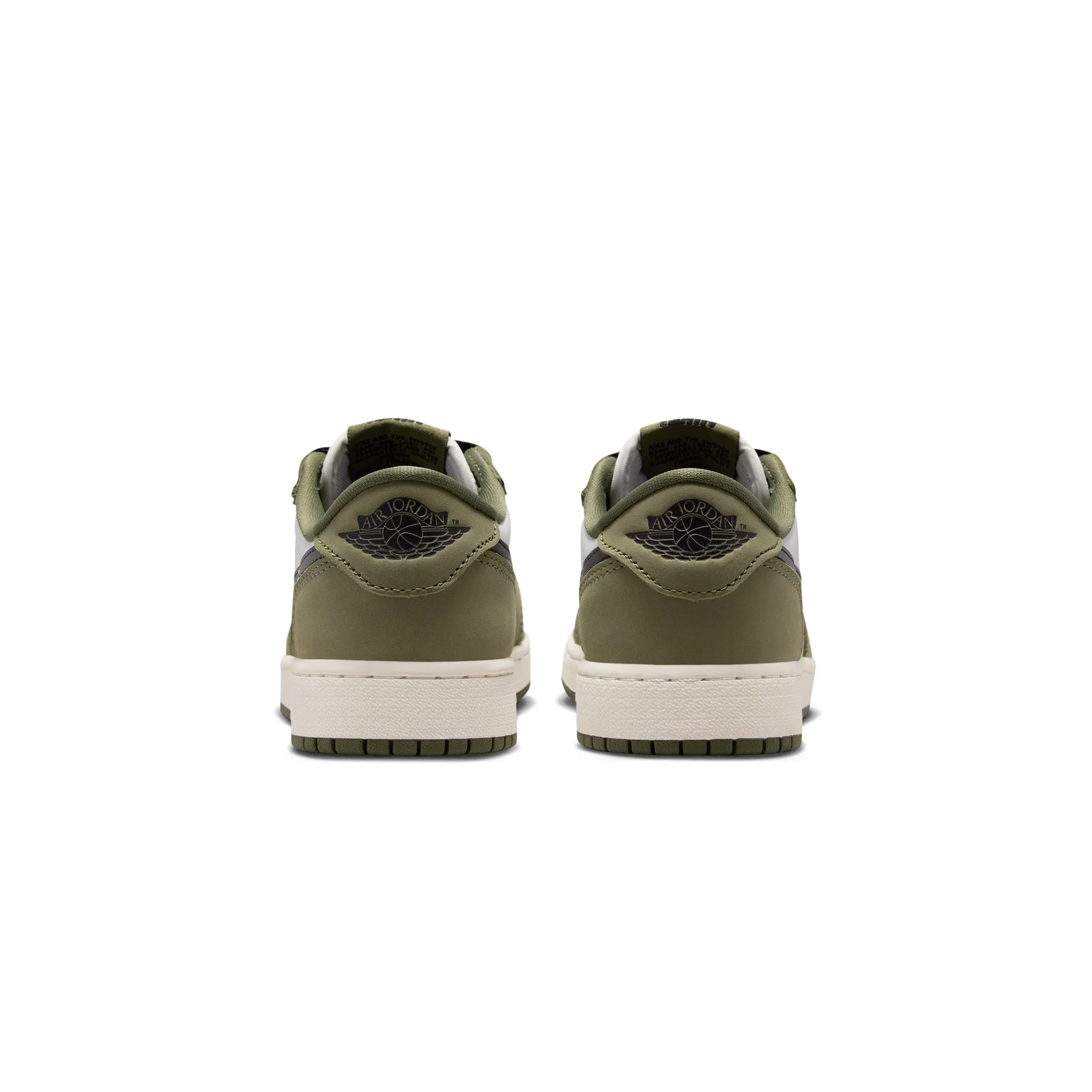 Air Jordan 1 Kids Retro Low "Medium Olive" Shoes - Image 3