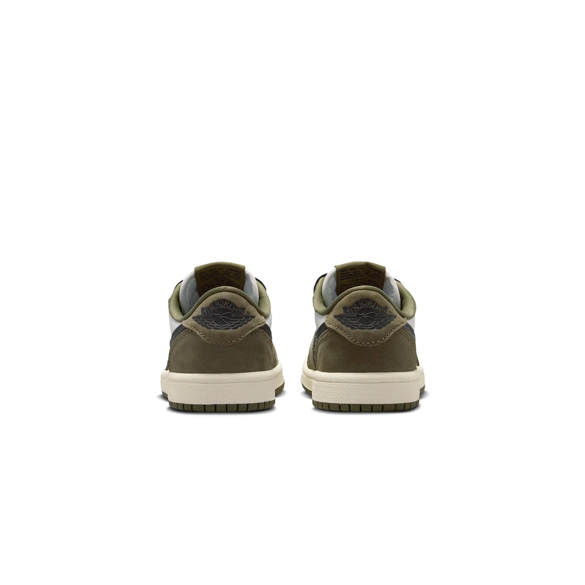 Air Jordan 1 Little Kids Retro Low "Medium Olive" Shoes - Image 3