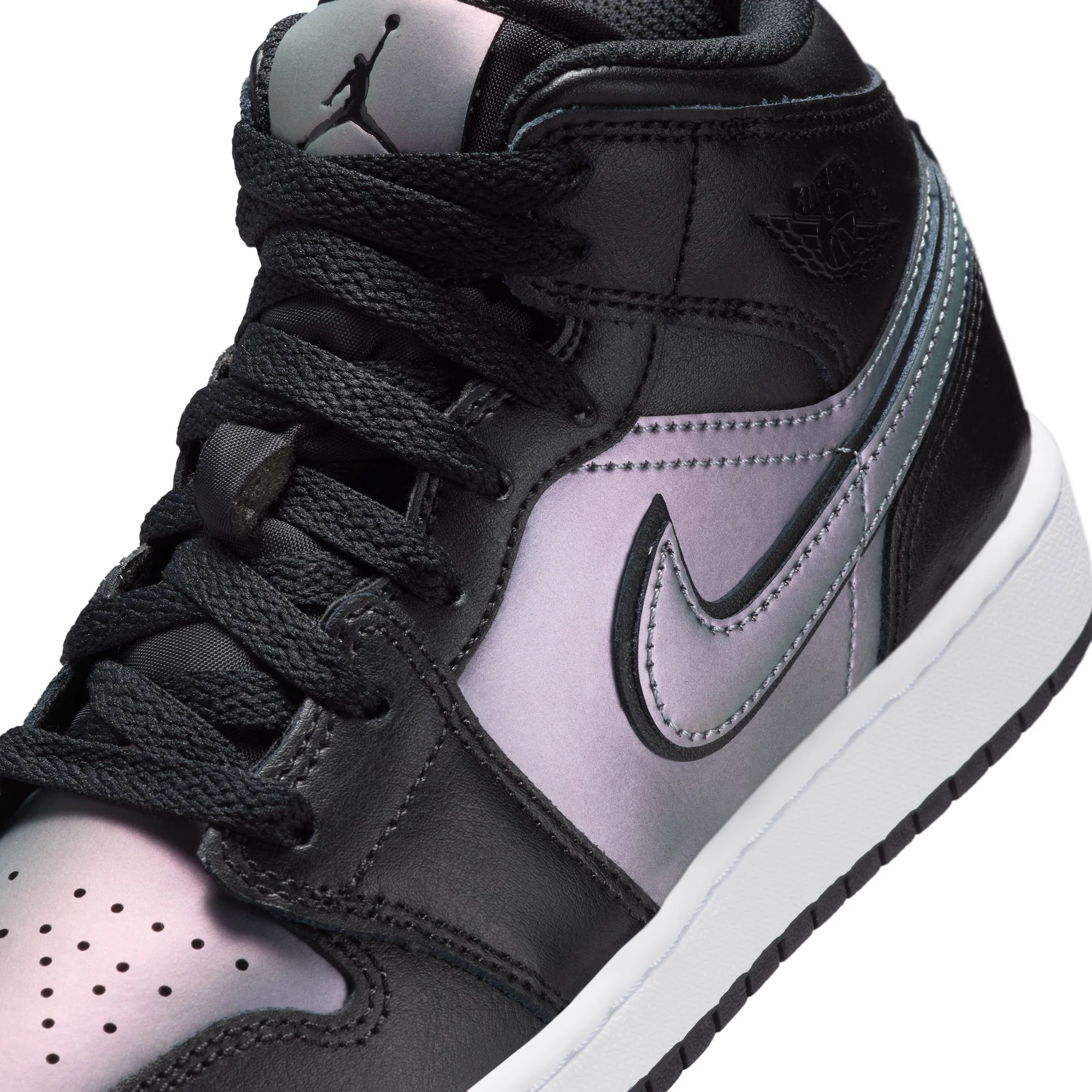 Air Jordan Kids 1 Mid SE BG Shoes - Image 4