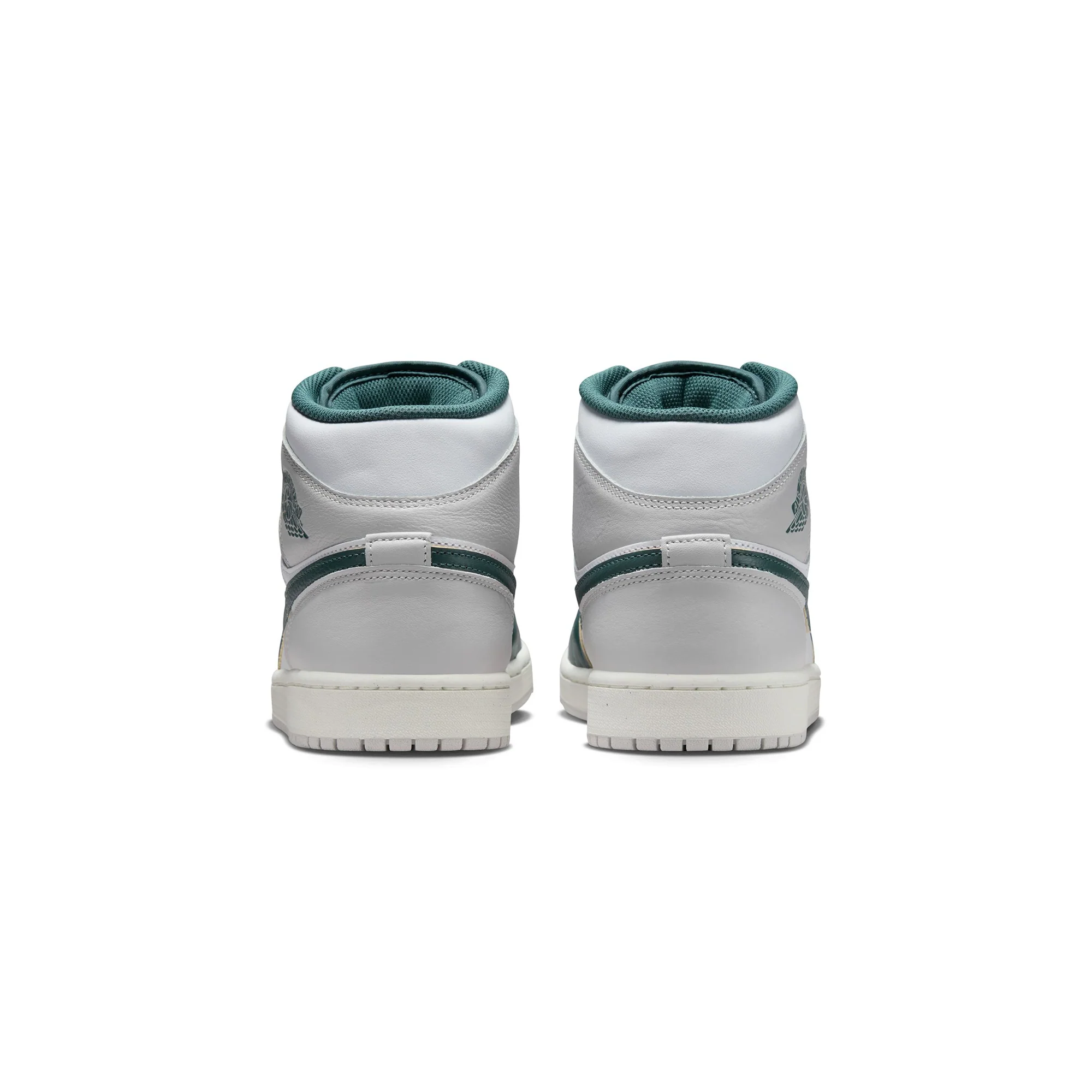 Air Jordan 1 Mens Mid Oxidized Green Shoes - Image 3