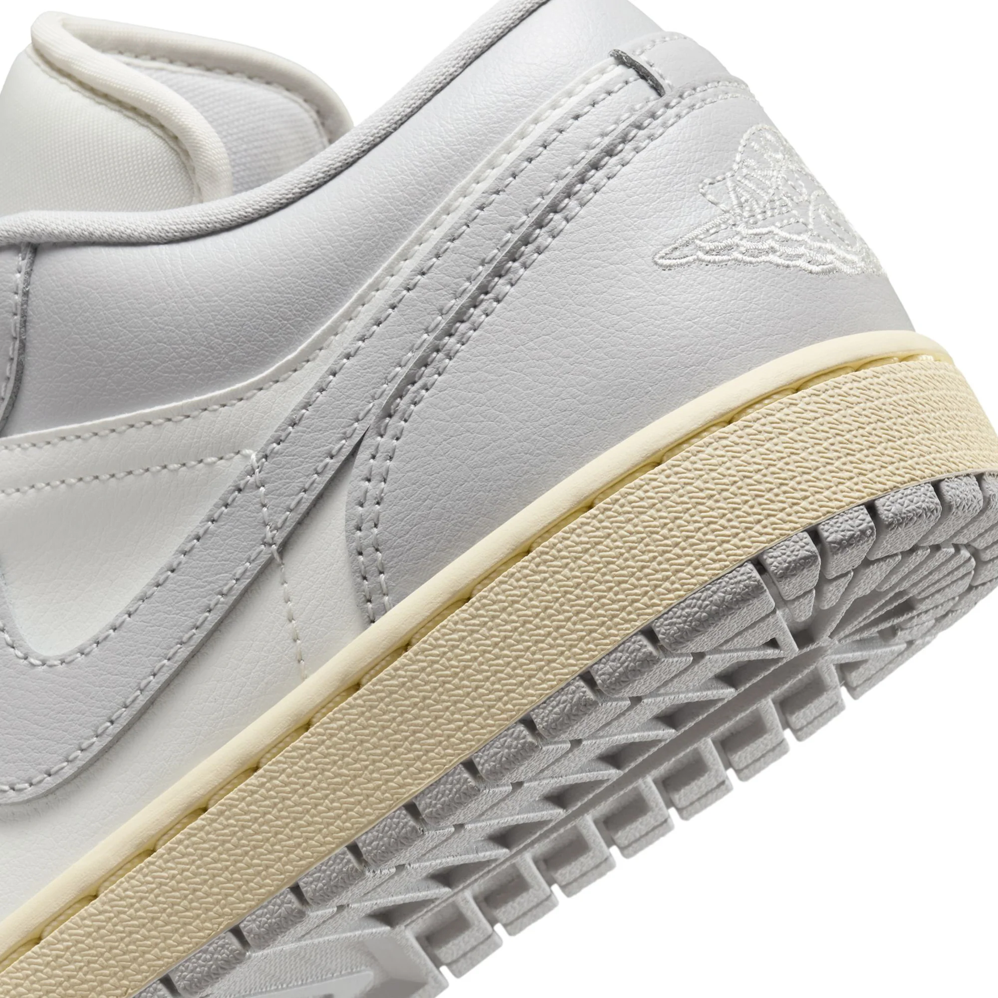 Air Jordan 1 Womens Low "Light Grey" Shoes - Image 4