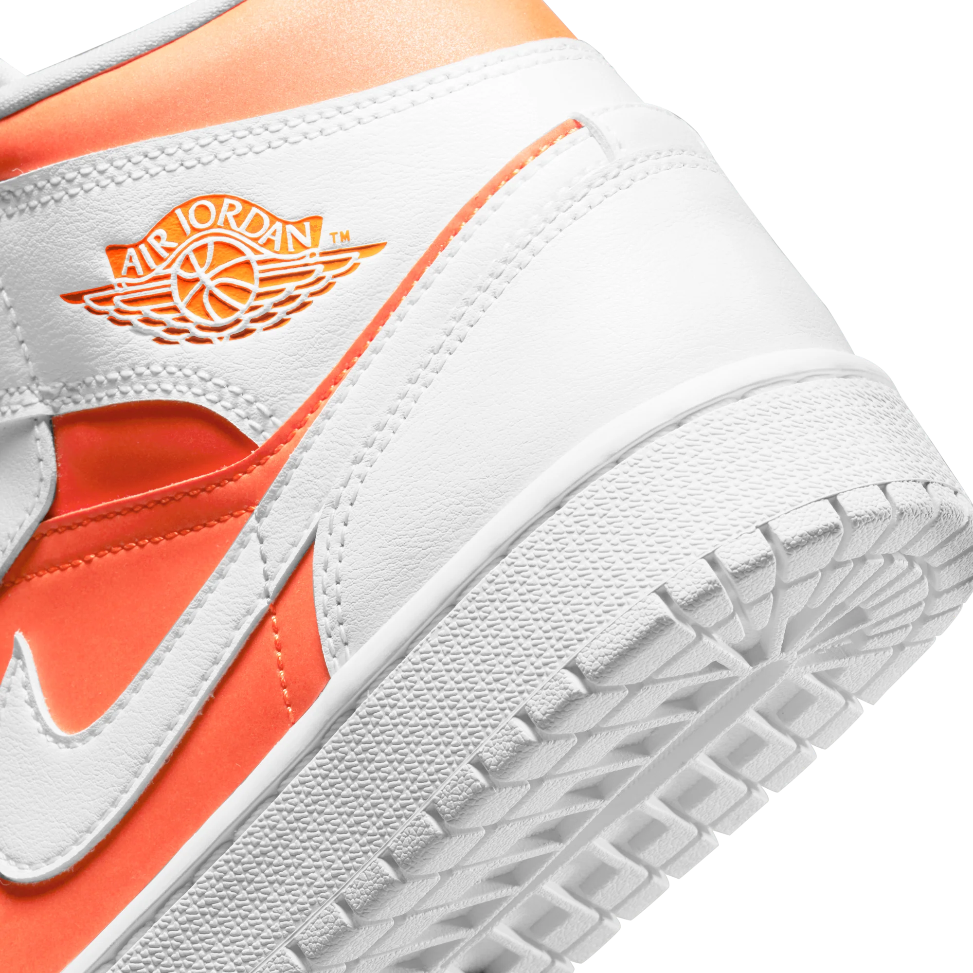 Air Jordan 1 Women's Mid SE Shoes 'Bright Citrus/White' - Image 4