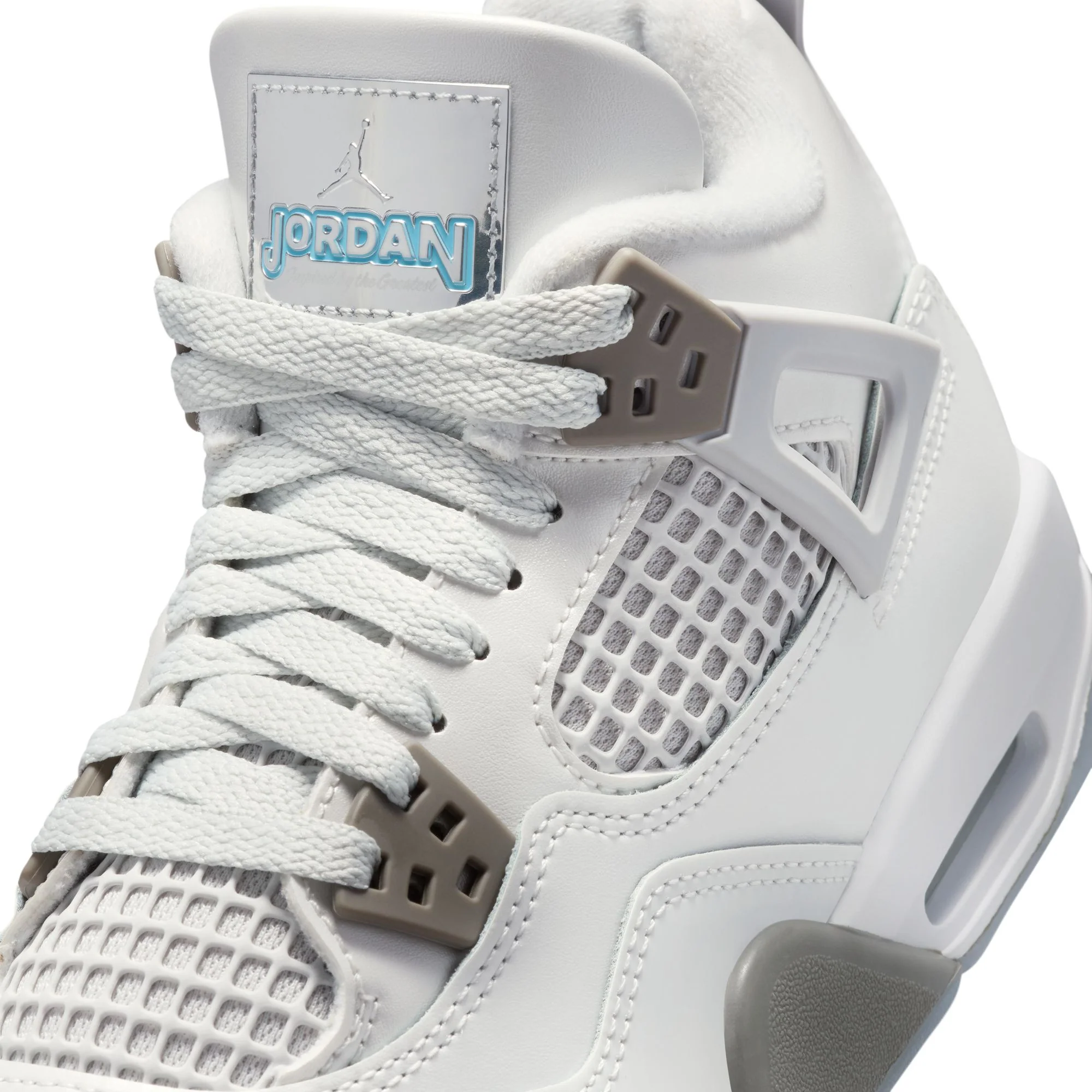 Air Jordan 4 Kids Retro "Blue Chill" Shoes - Image 4