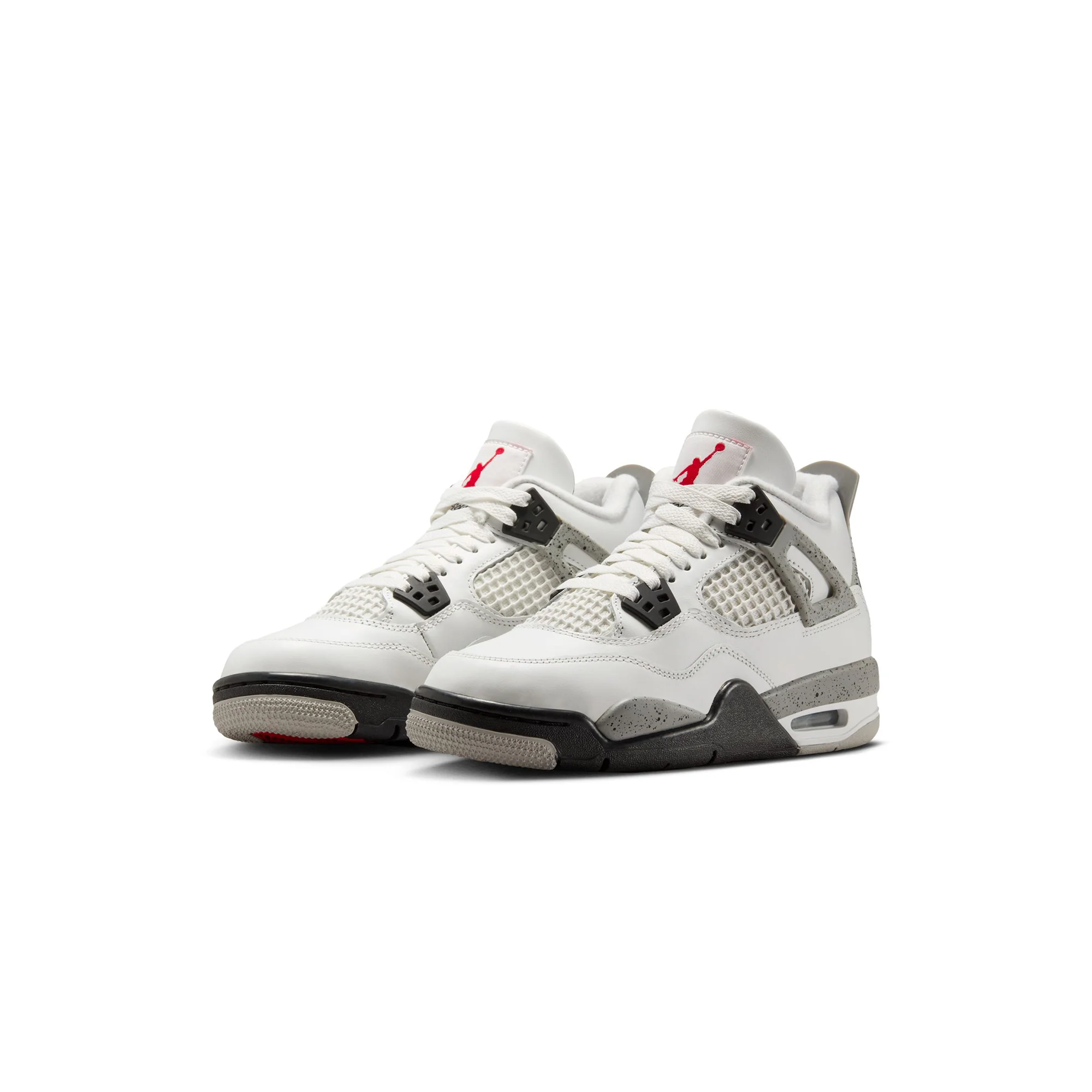 Air Jordan 4 Kids Retro "White Cement" Shoes - Image 2