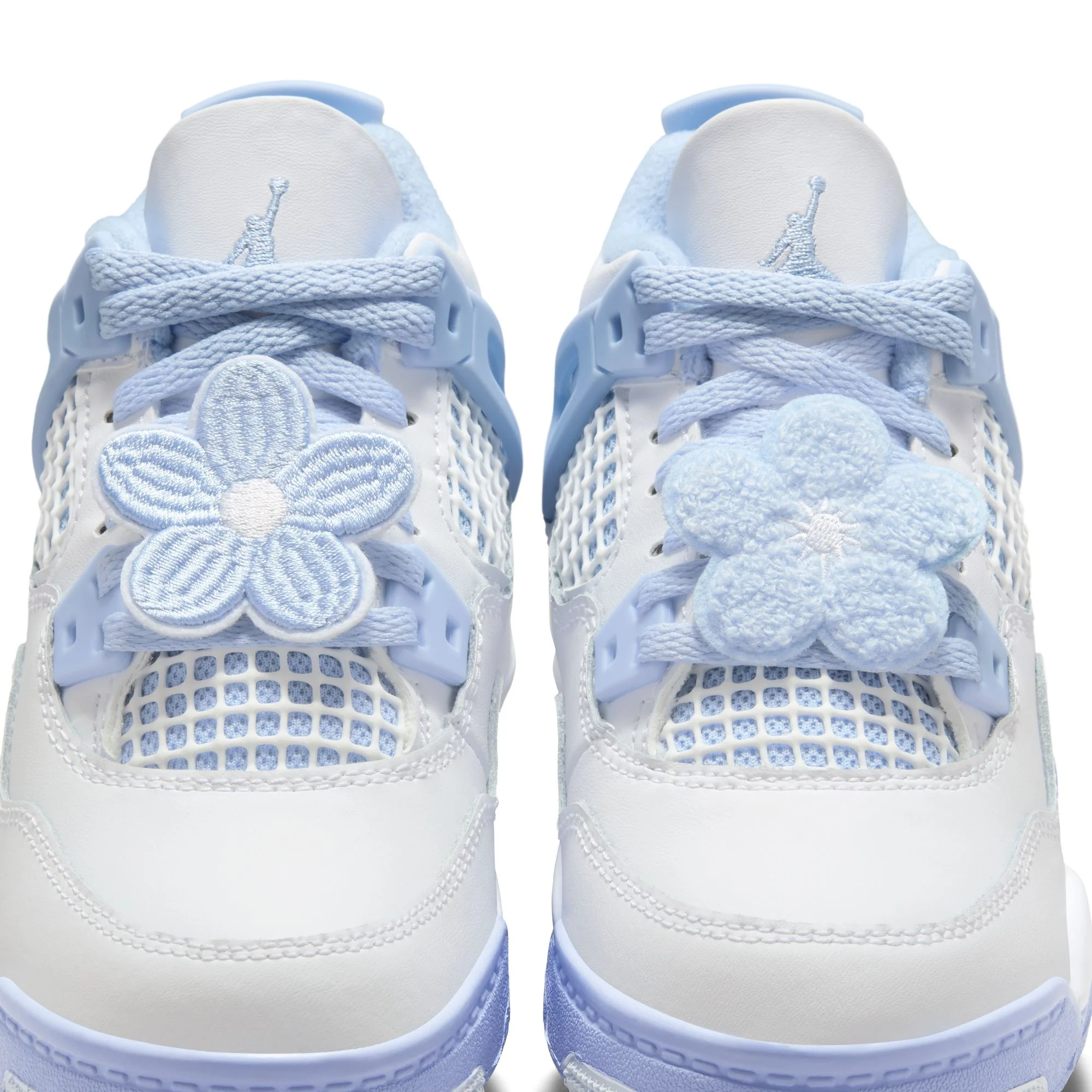 Air Jordan 4 Little Kids Retro "Aluminum" Shoes - Image 4