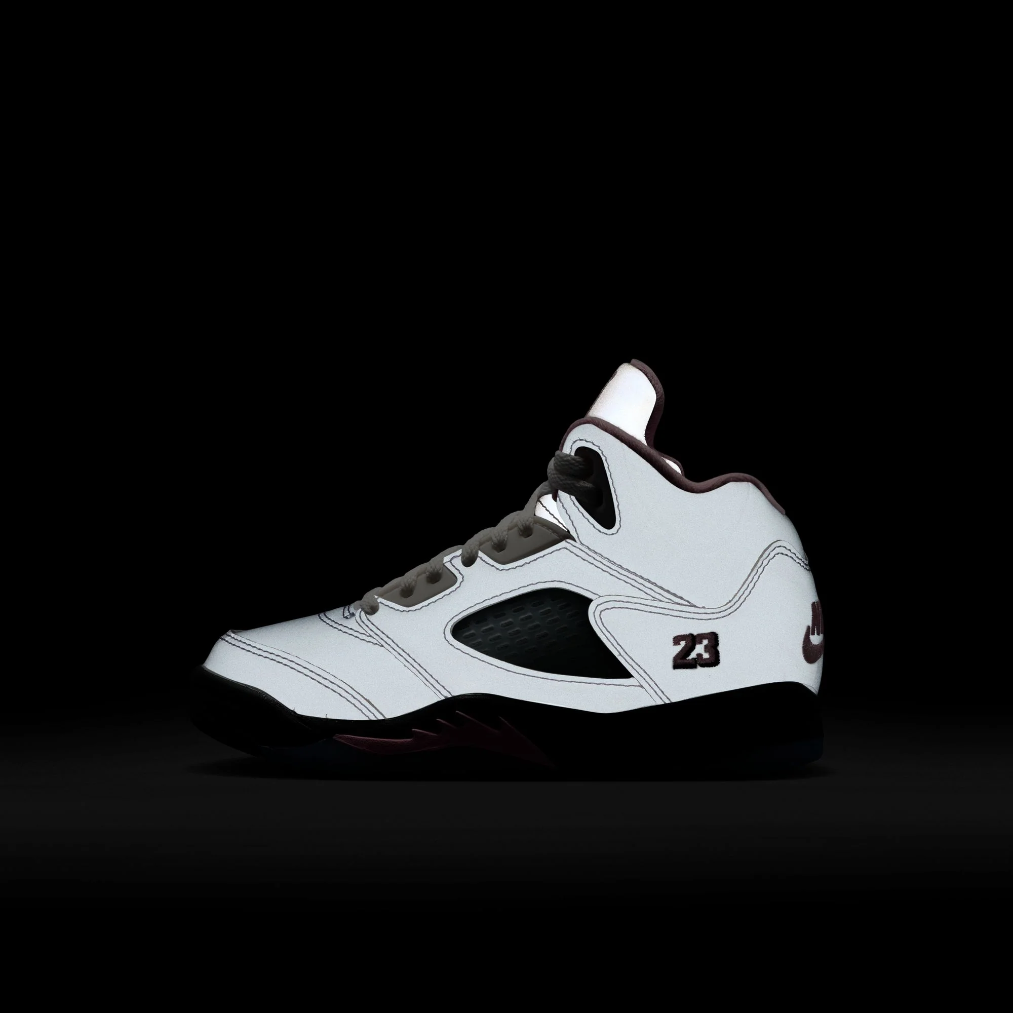 Air Jordan 5 Little Kids Retro "Medium Soft Pink" Shoes - Image 4