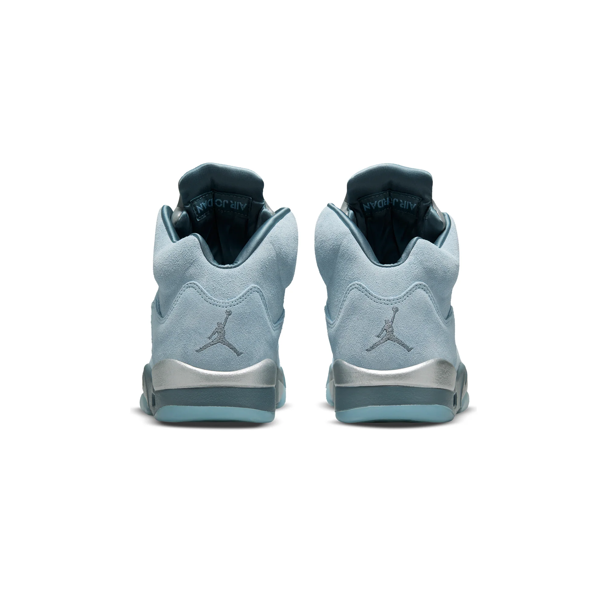 Air Jordan Womens 5 Retro Shoes 'Ice/Blue' - Image 3