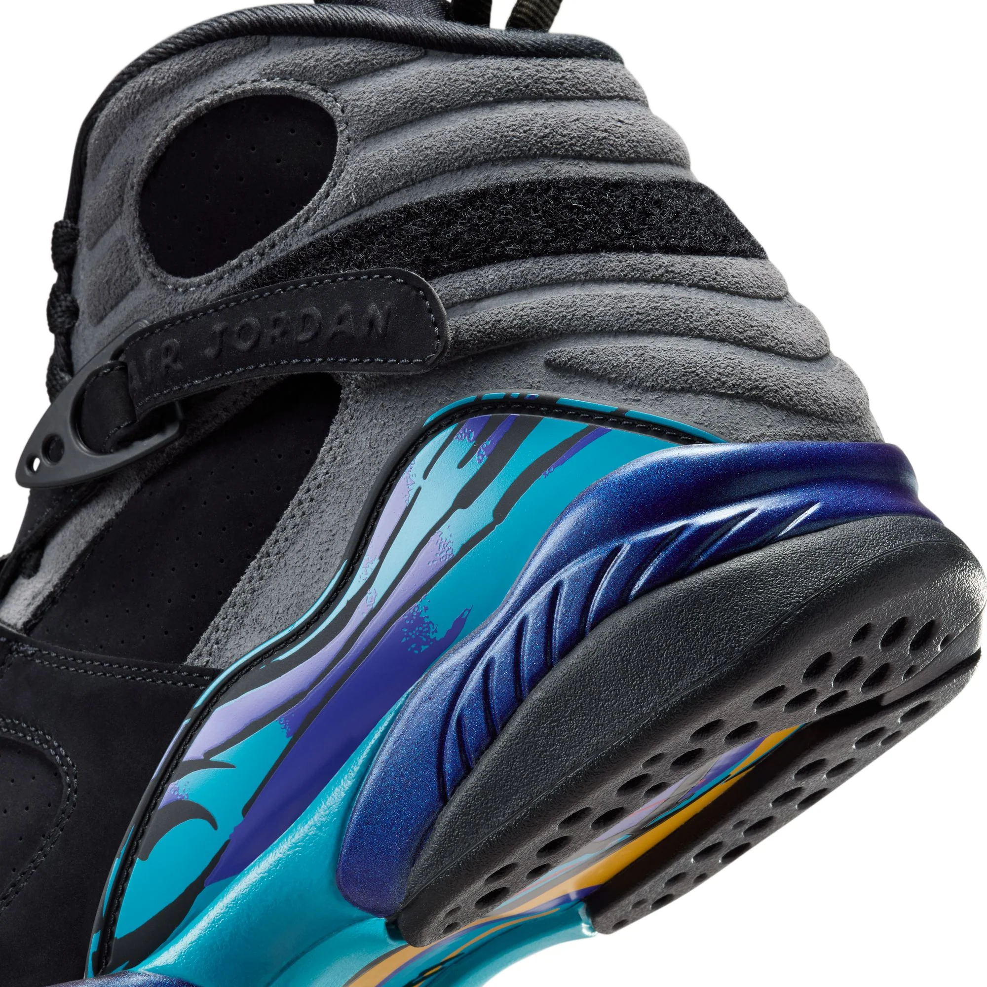 Air Jordan 8 Mens Retro 'Aqua" Shoes - Image 4