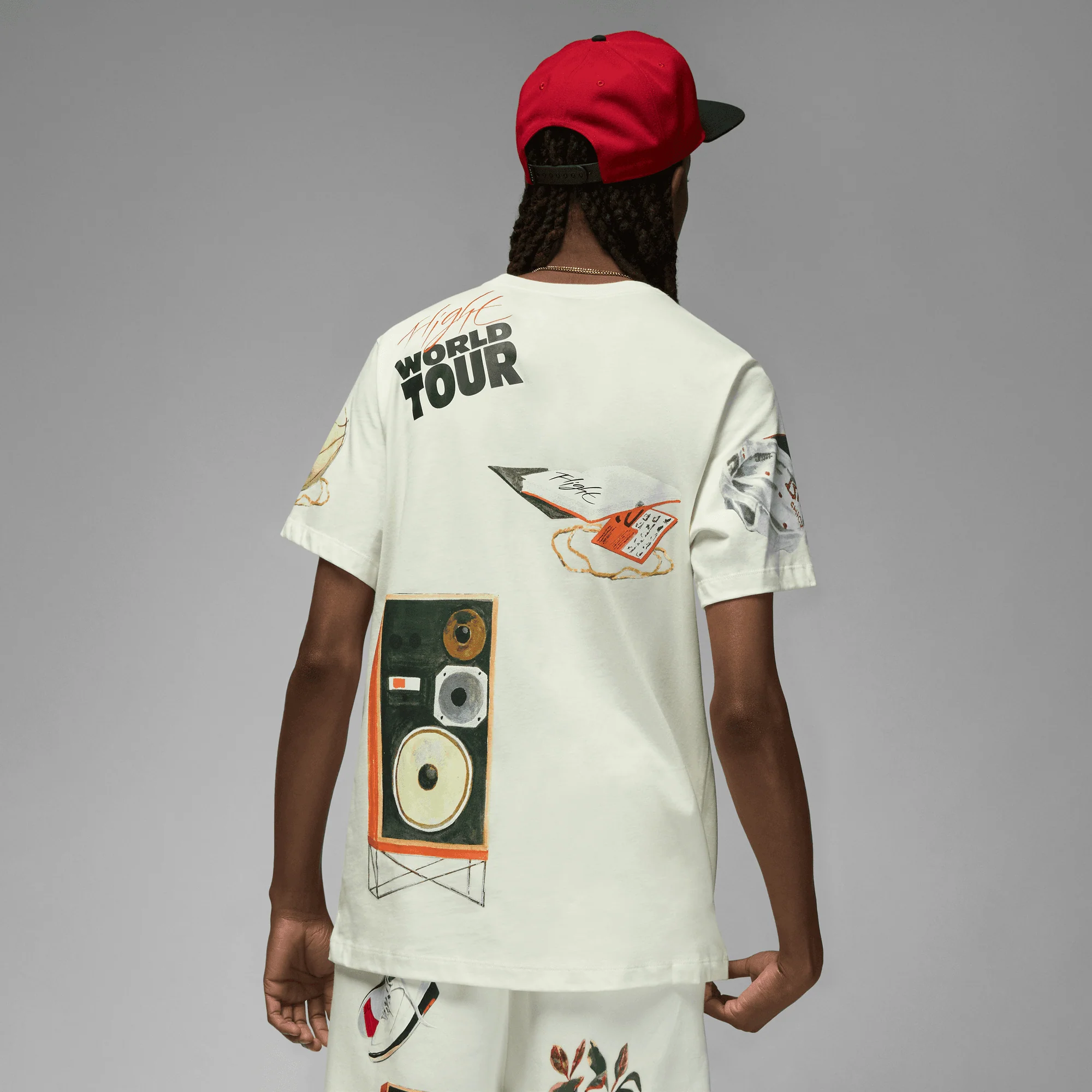 Air Jordan Artist Series By Jacob Rochester Mens SS Graphic Tee - Image 3