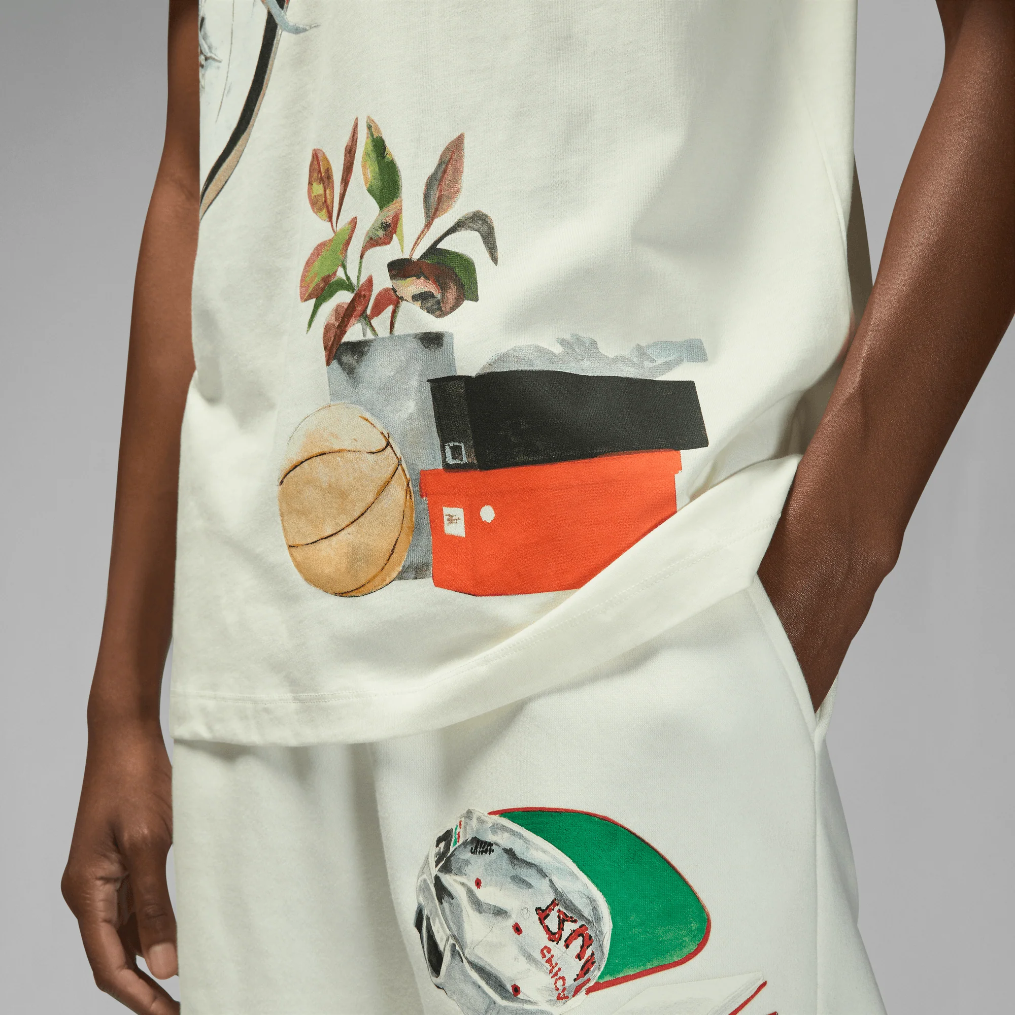 Air Jordan Artist Series By Jacob Rochester Mens SS Graphic Tee - Image 4