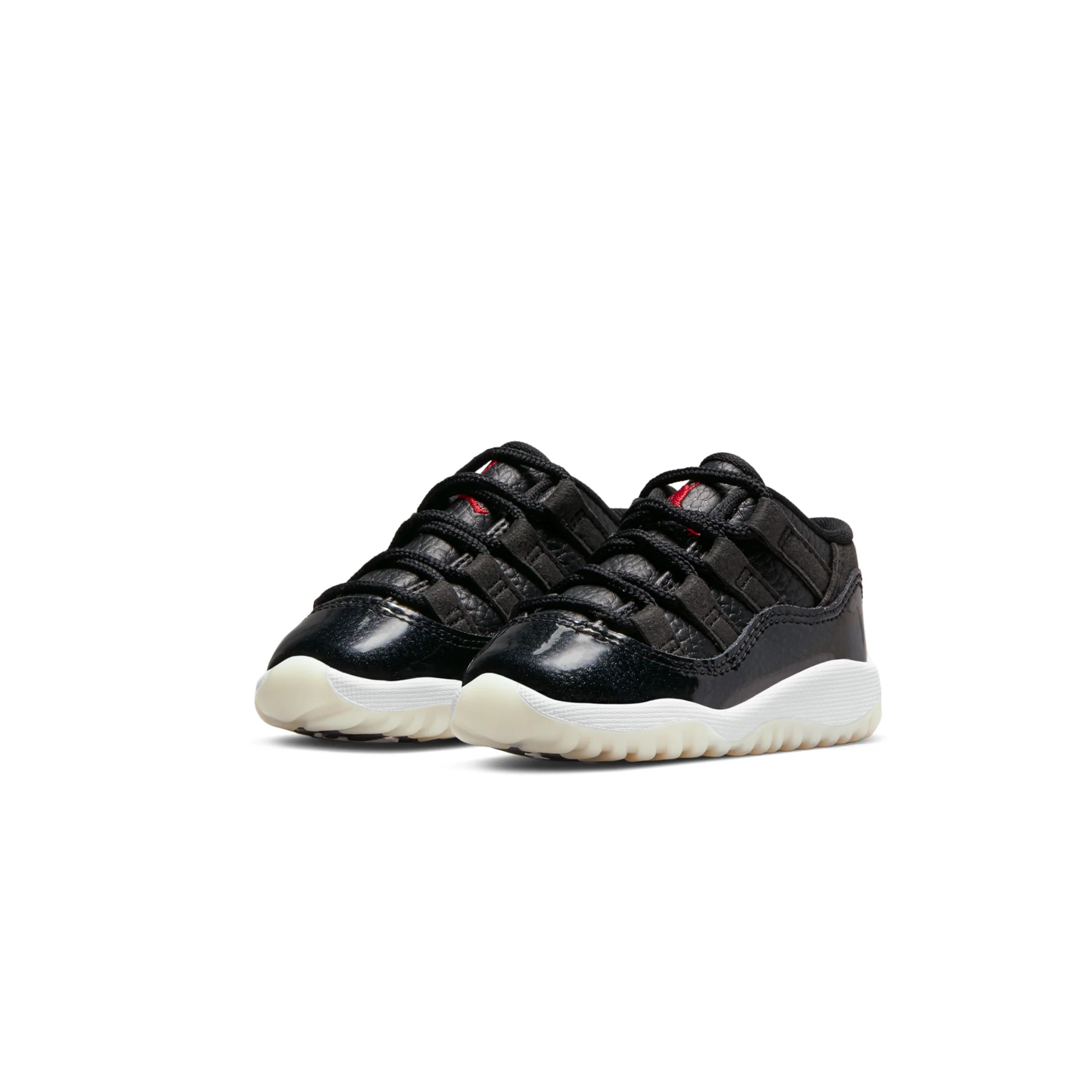 Air Jordan Infants 11 Retro Low Shoes Black/Gym Red - Image 2