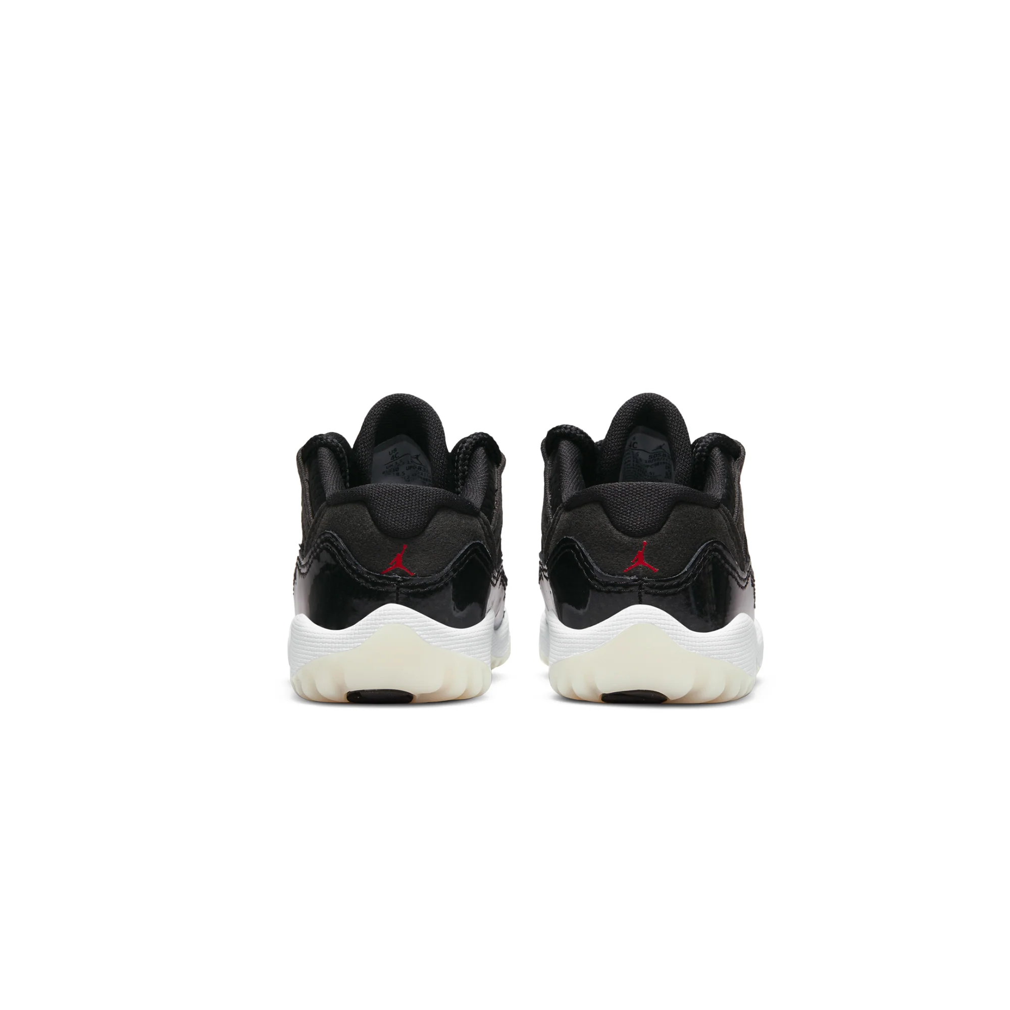 Air Jordan Infants 11 Retro Low Shoes Black/Gym Red - Image 3