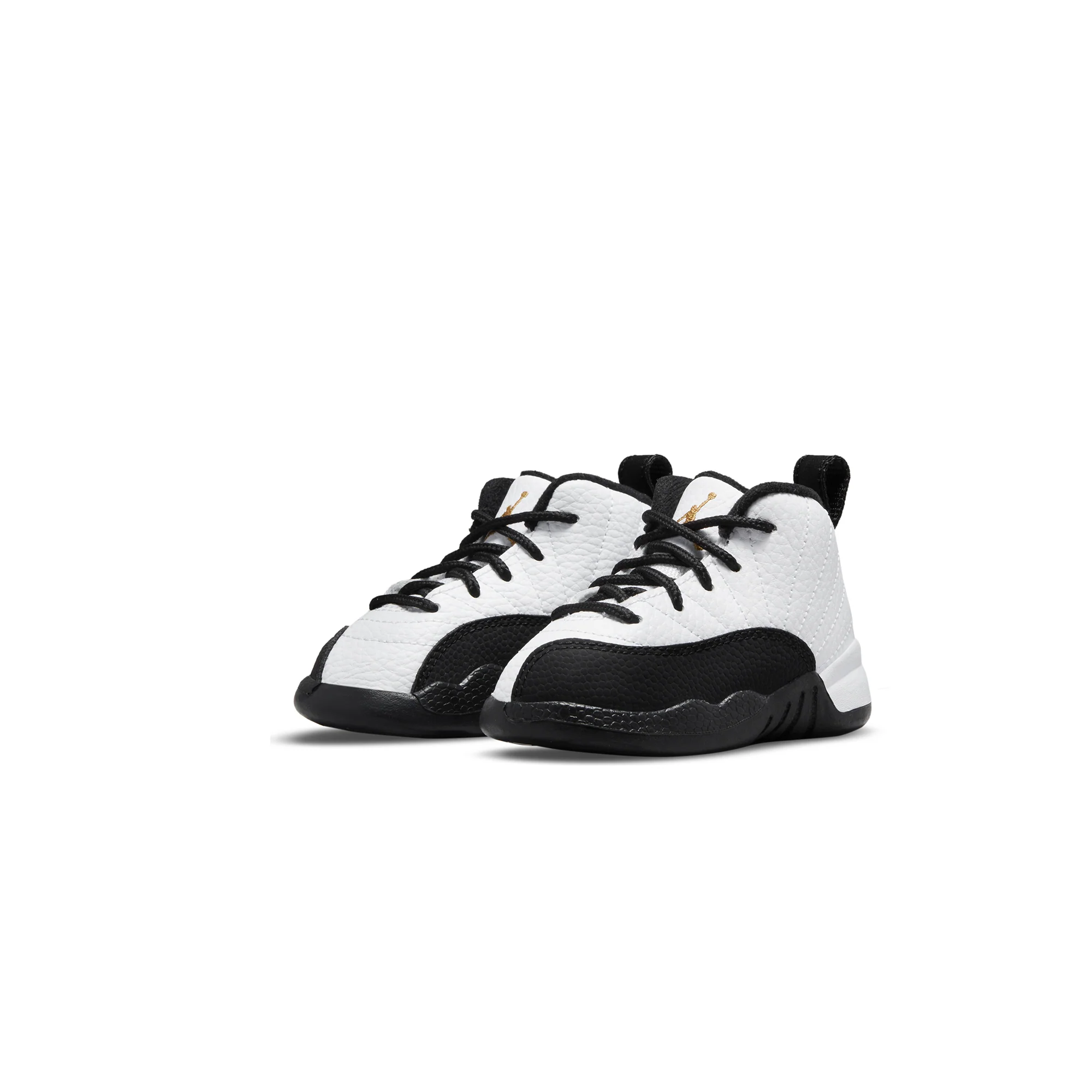 Air Jordan Infants 12 Retro TD Shoes 'White/Metallic Gold' - Image 2