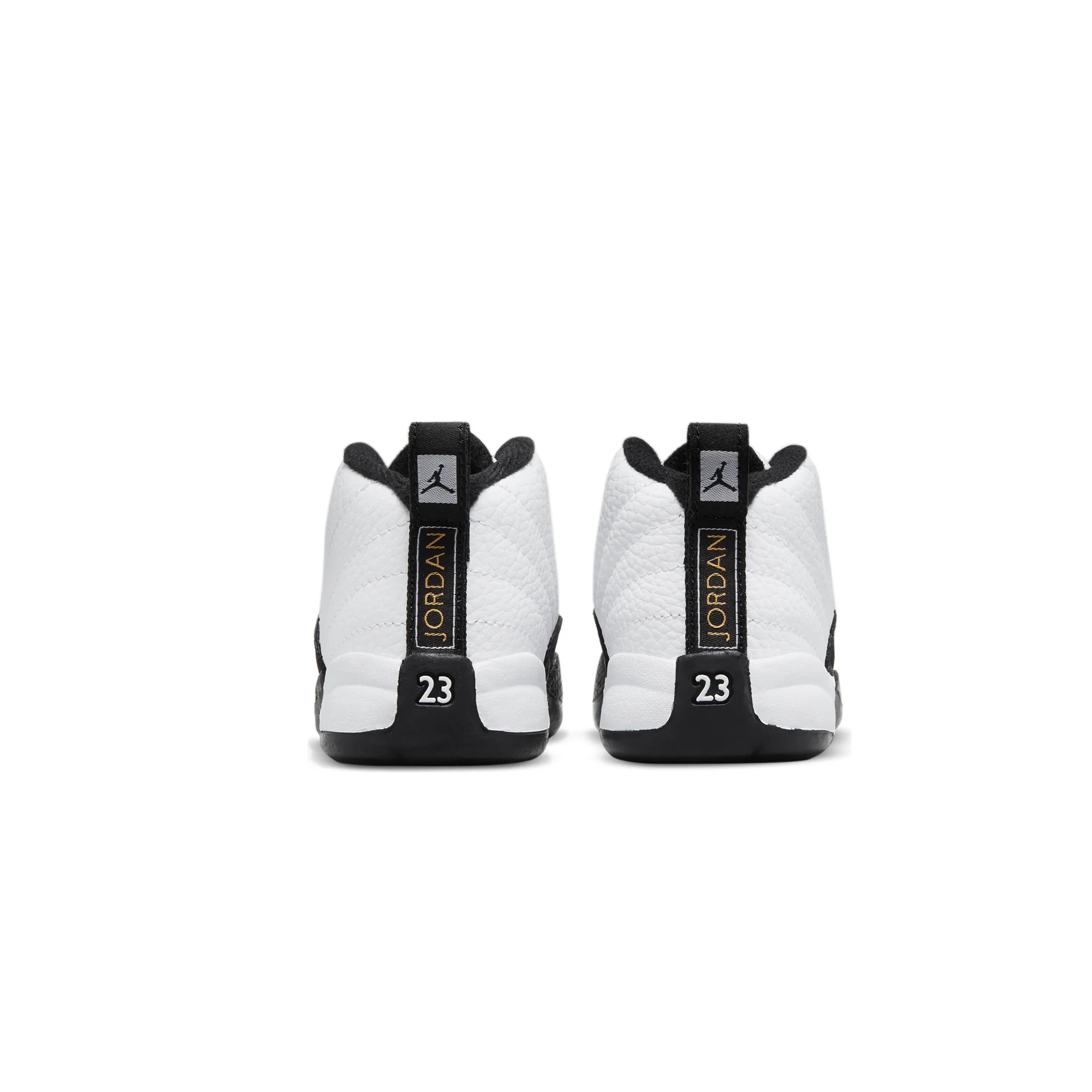 Air Jordan Infants 12 Retro TD Shoes 'White/Metallic Gold' - Image 3