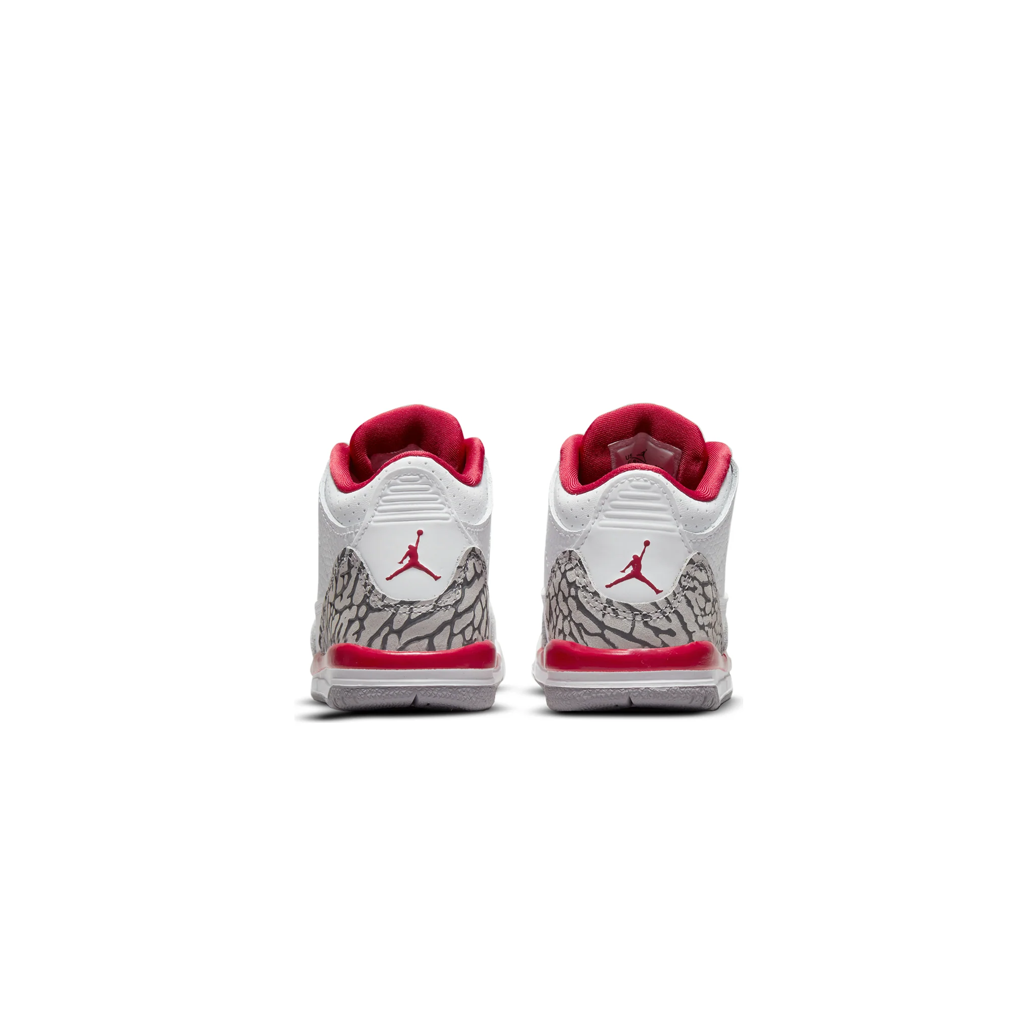 Air Jordan Infants 3 Retro TD Cardinal Shoes - Image 3