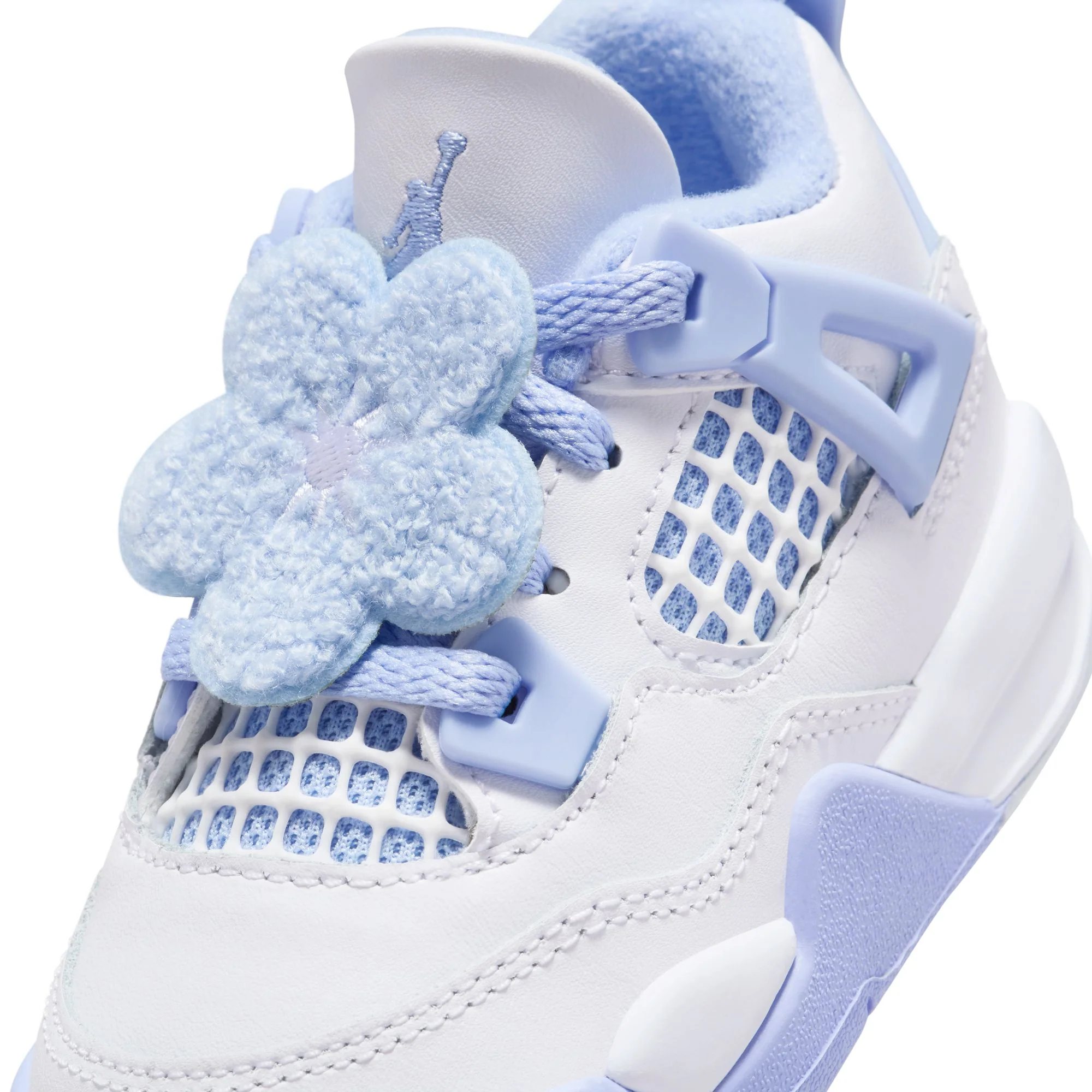 Air Jordan 4 Infants Retro "Aluminum" Shoes - Image 4