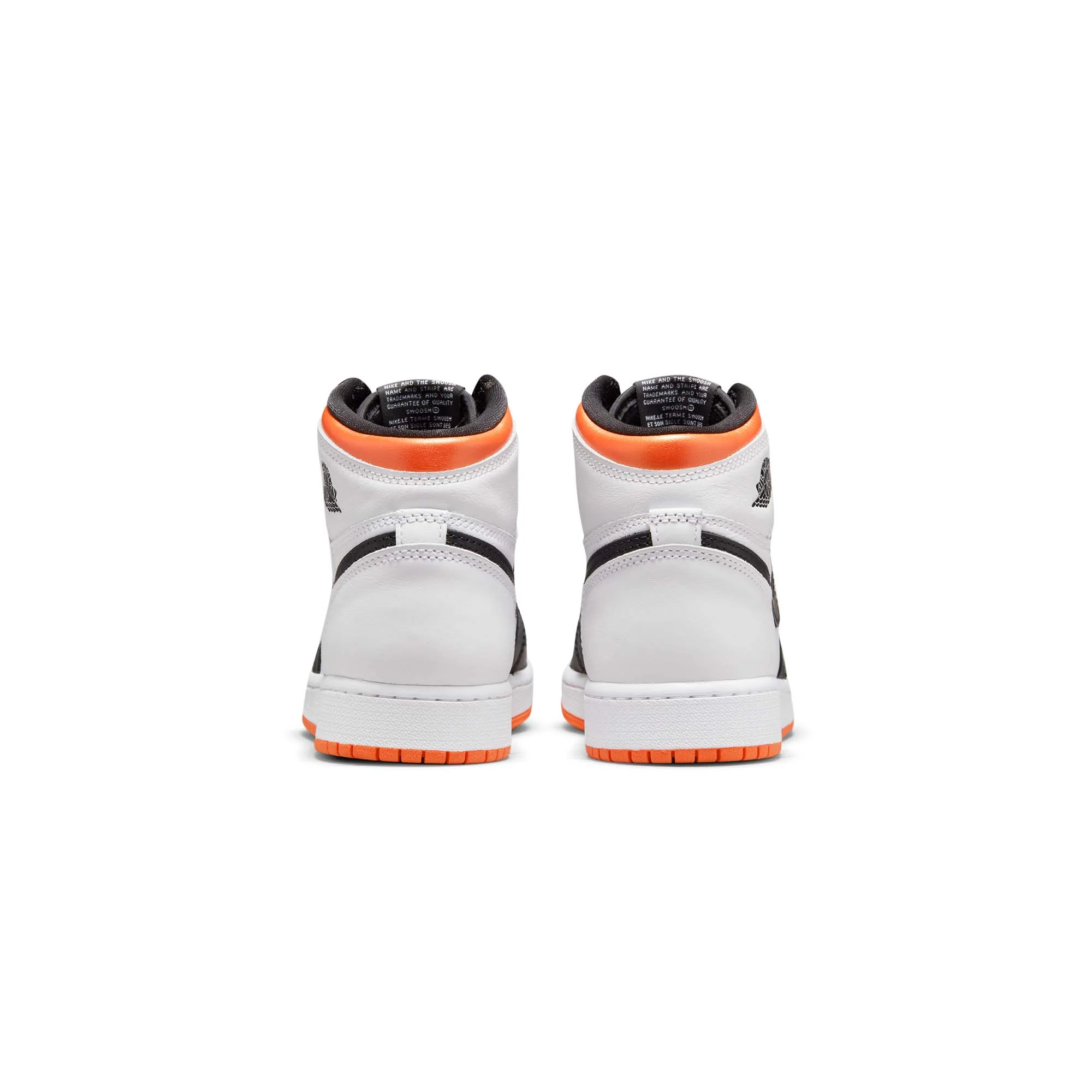 Air Jordan Kids 1 Retro High OG Electro Orange Shoes - Image 3