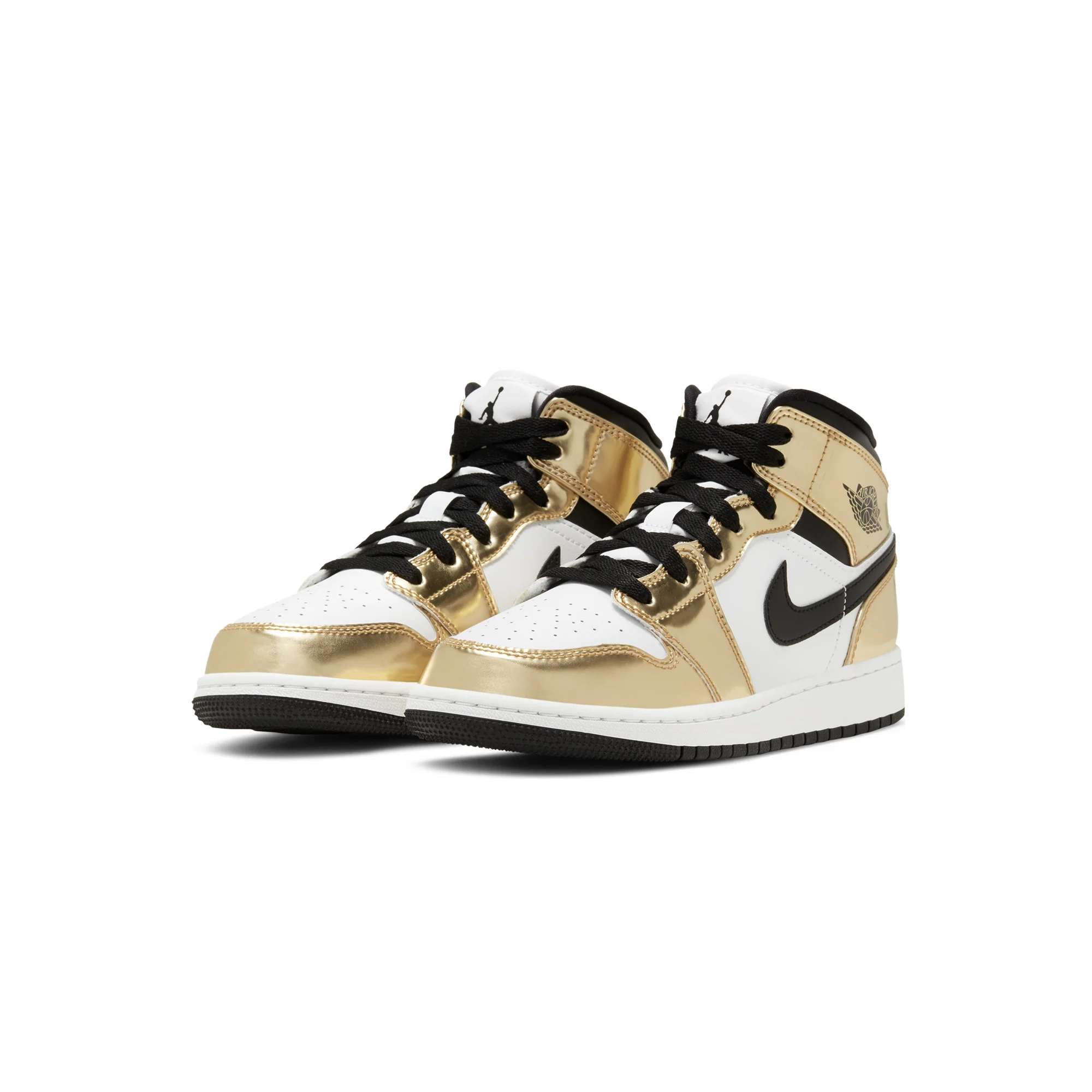Air Jordan Youth Jordan 1 Mid SE 'Metallic Gold' Shoes - Image 2