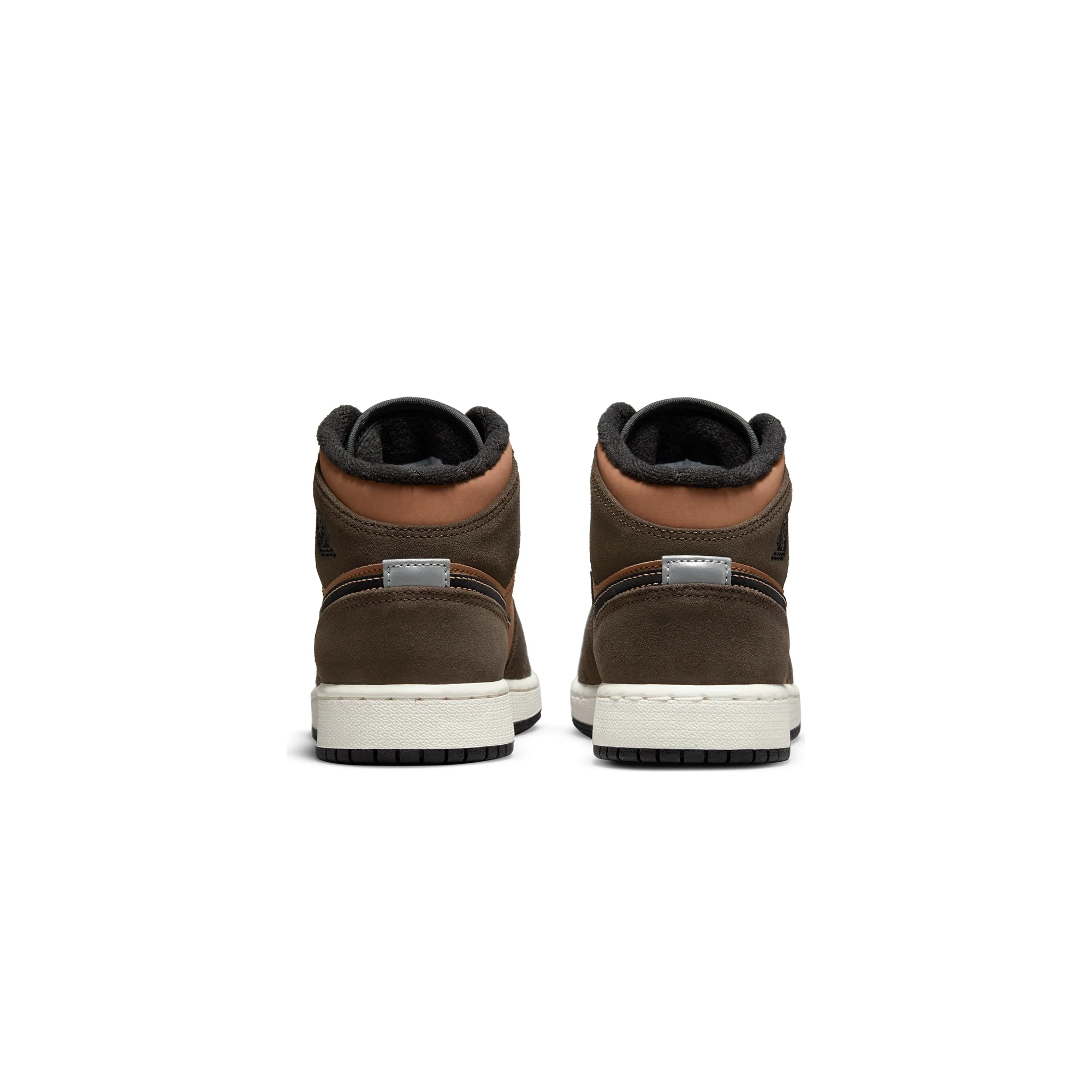 Air Jordan Kids 1 Mid SE Shoes 'Dark Chocolate' - Image 3