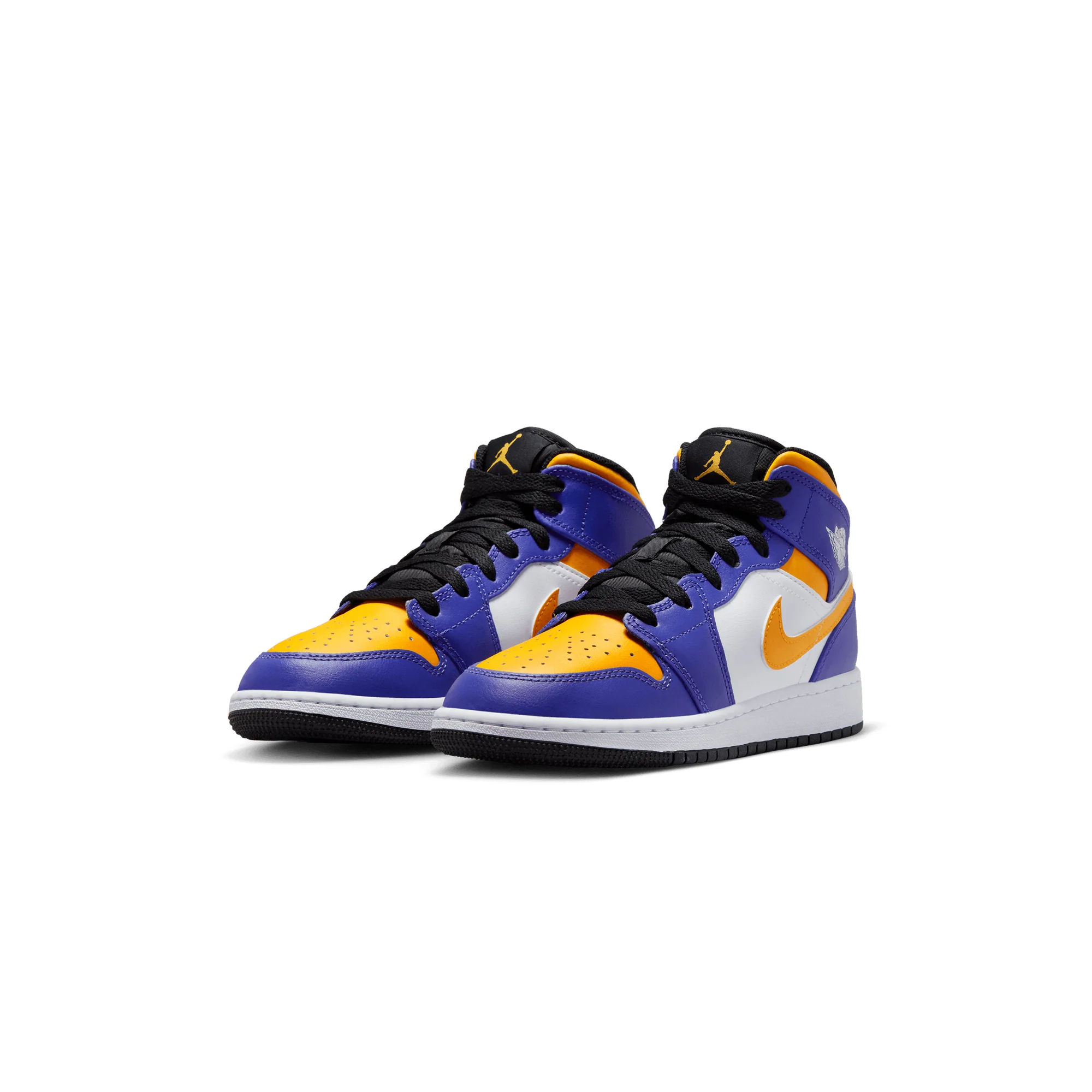 Air Jordan Kids 1 Mid Shoes - Image 2