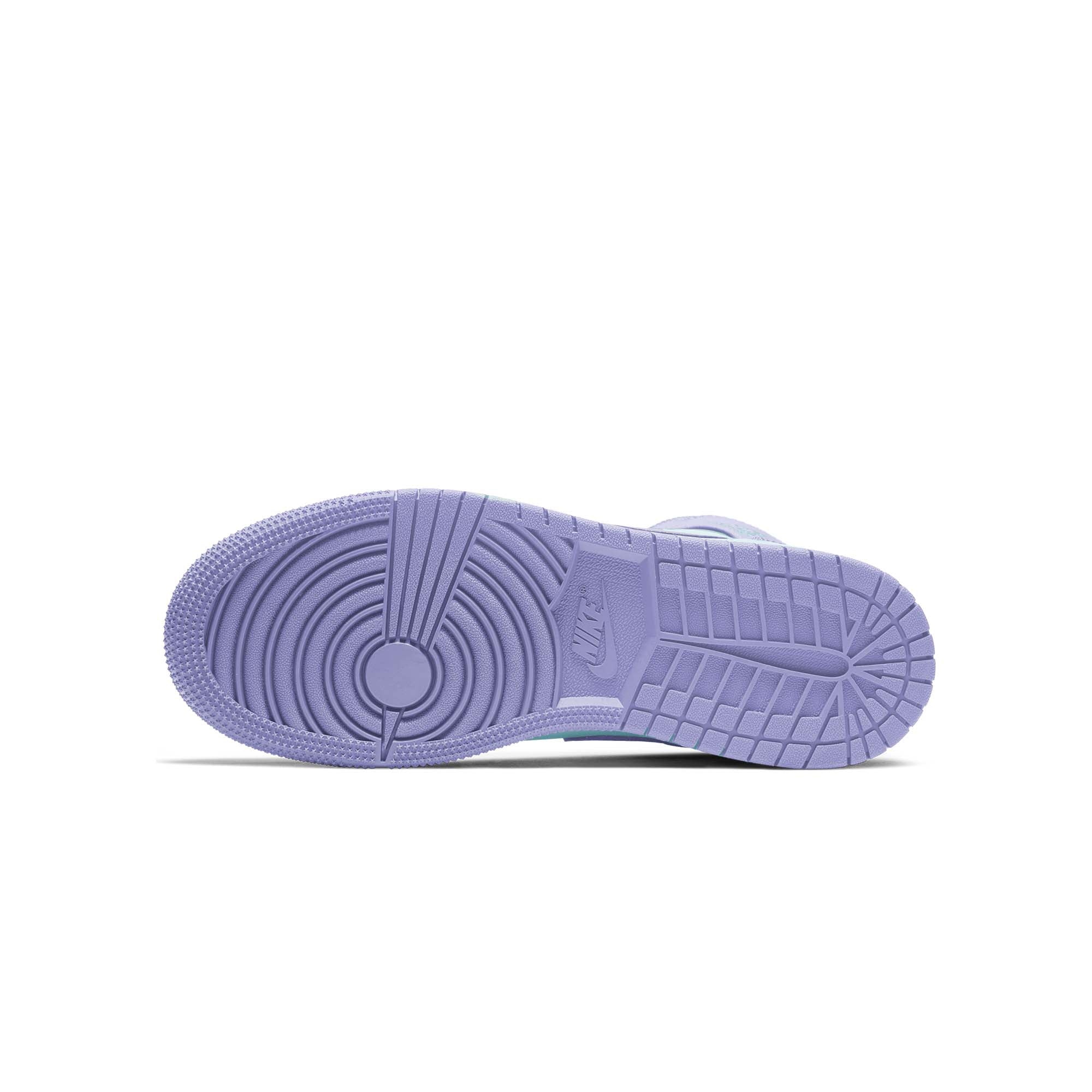 Air Jordan 1 Youth Mid 'Purple Pulse' Shoes - Image 2