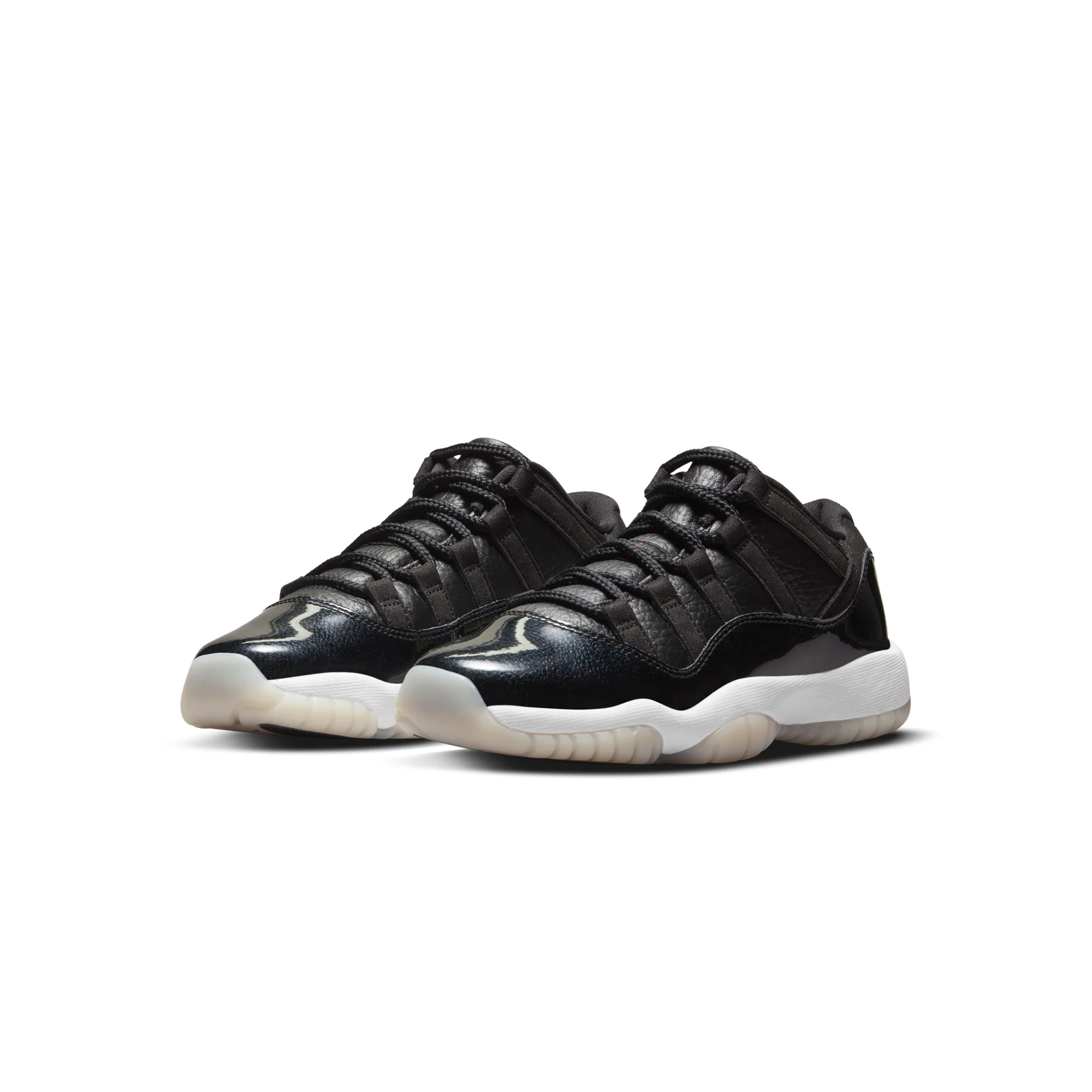 Air Jordan Kids 11 Retro Low Shoes Black/Gym Red - Image 2