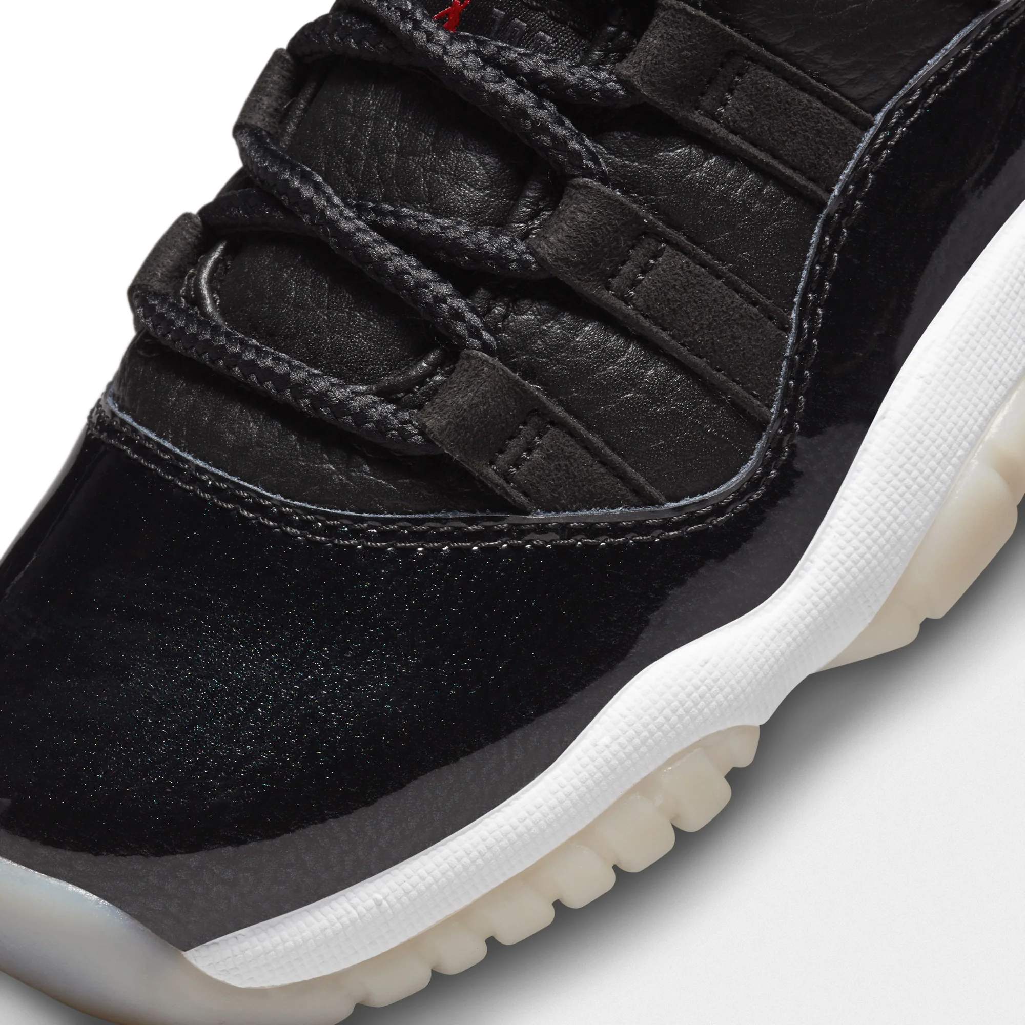 Air Jordan Kids 11 Retro Low Shoes Black/Gym Red - Image 4
