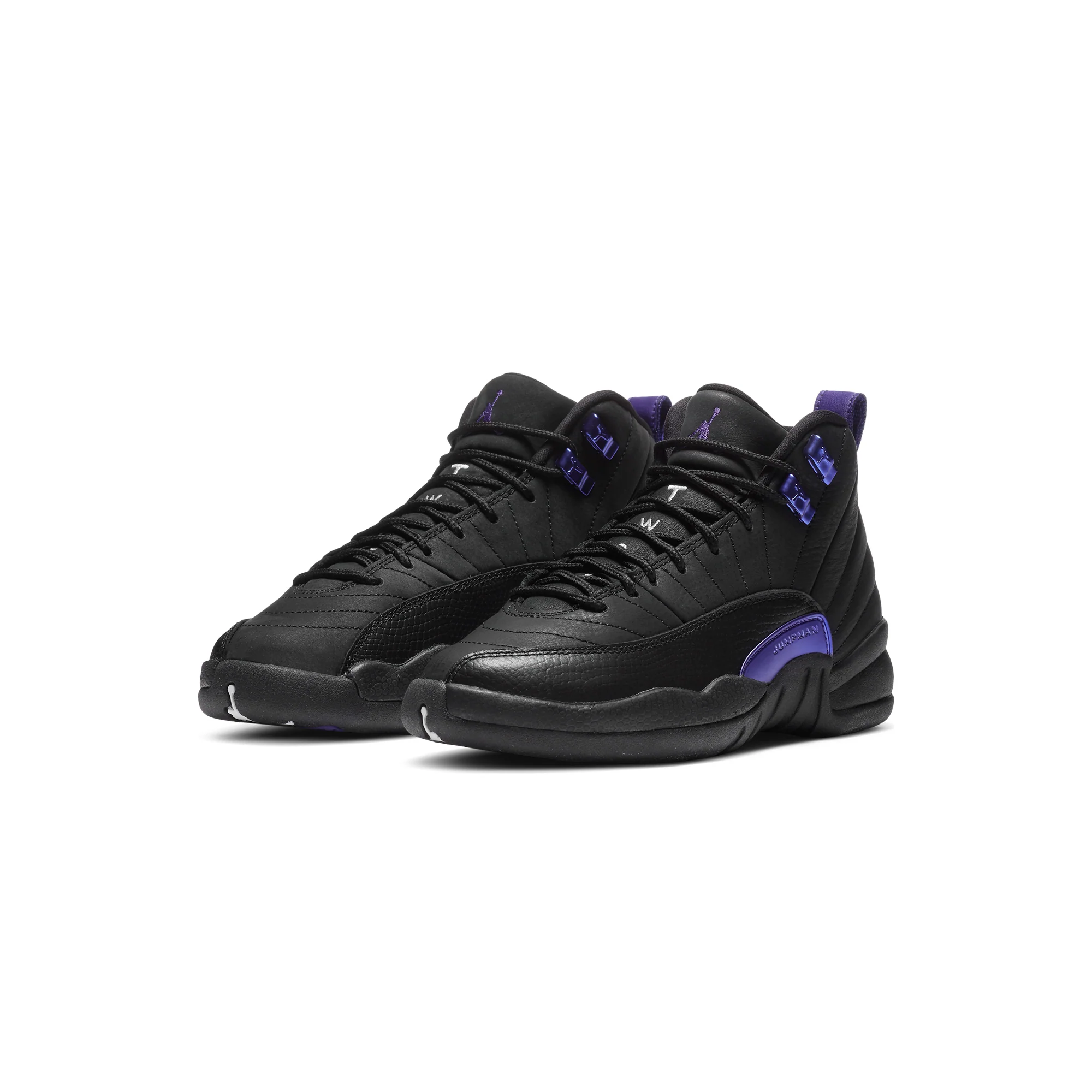 Air Jordan Kids 12 Retro Black Concord Shoes - Image 2