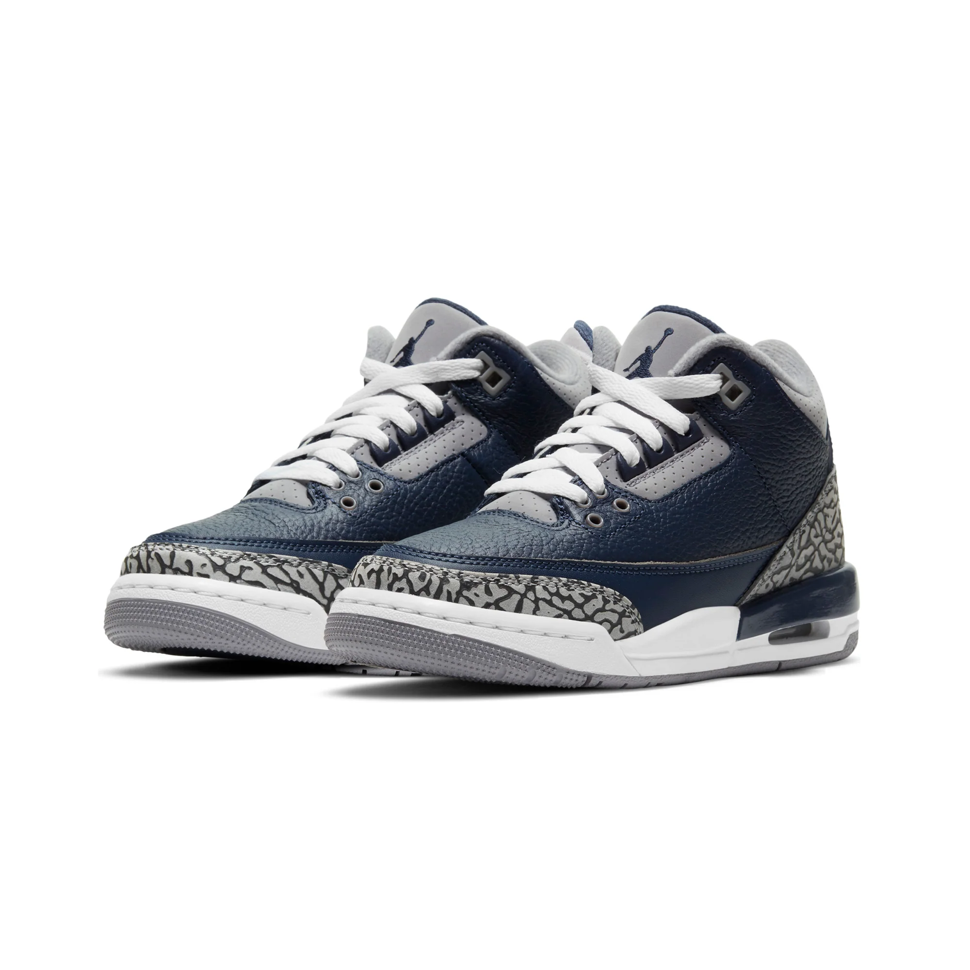 Air Jordan Kids 3 Retro Midnight Navy GS Shoes - Image 2