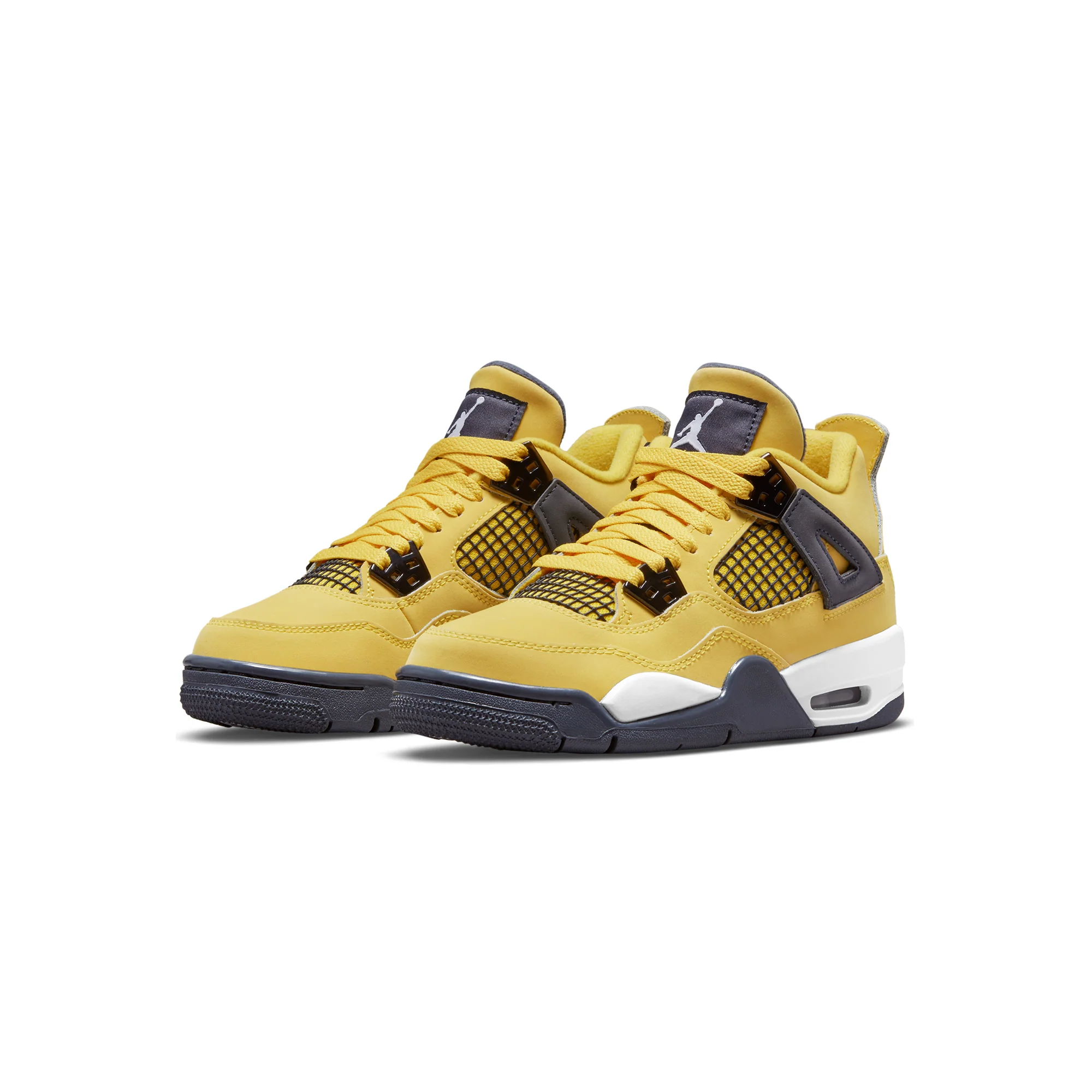 Air Jordan Kids 4 Retro Tour Yellow Shoes - Image 2