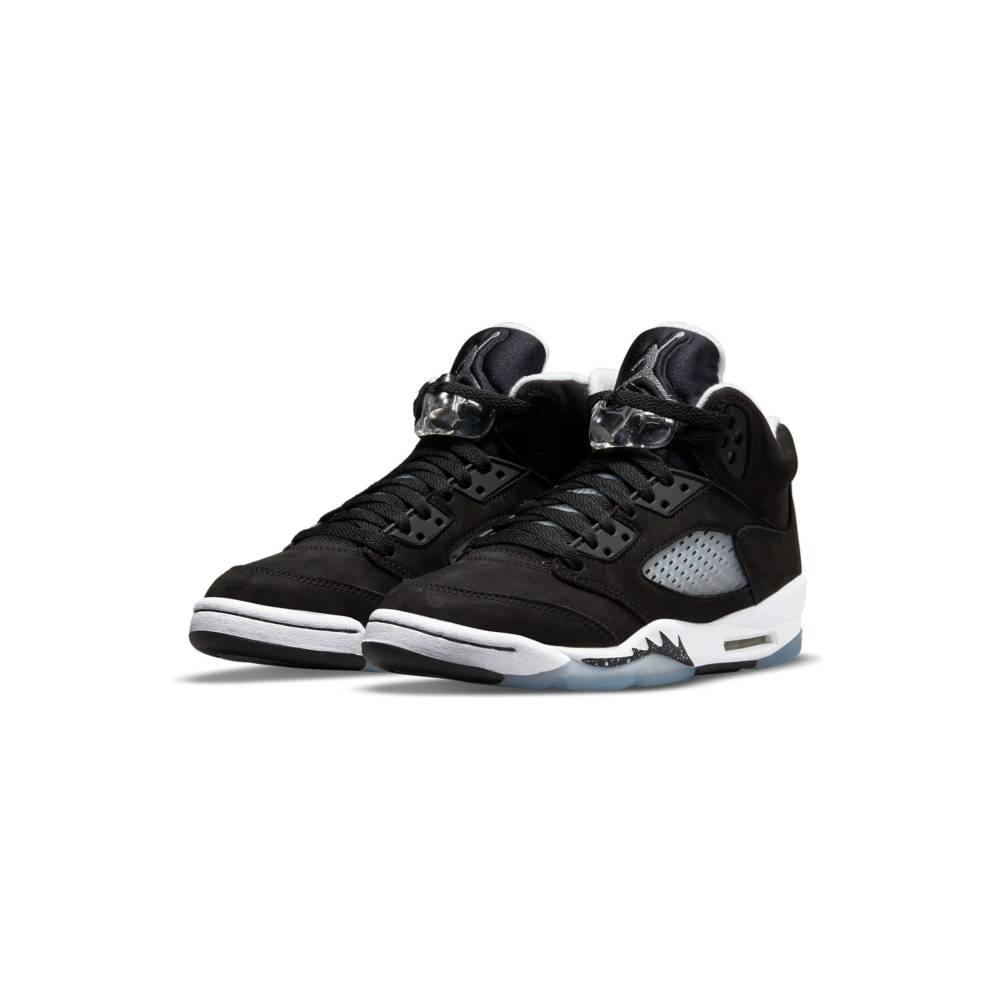 Air Jordan Big Kids 5 Retro Shoes Black/Cool Grey - Image 2
