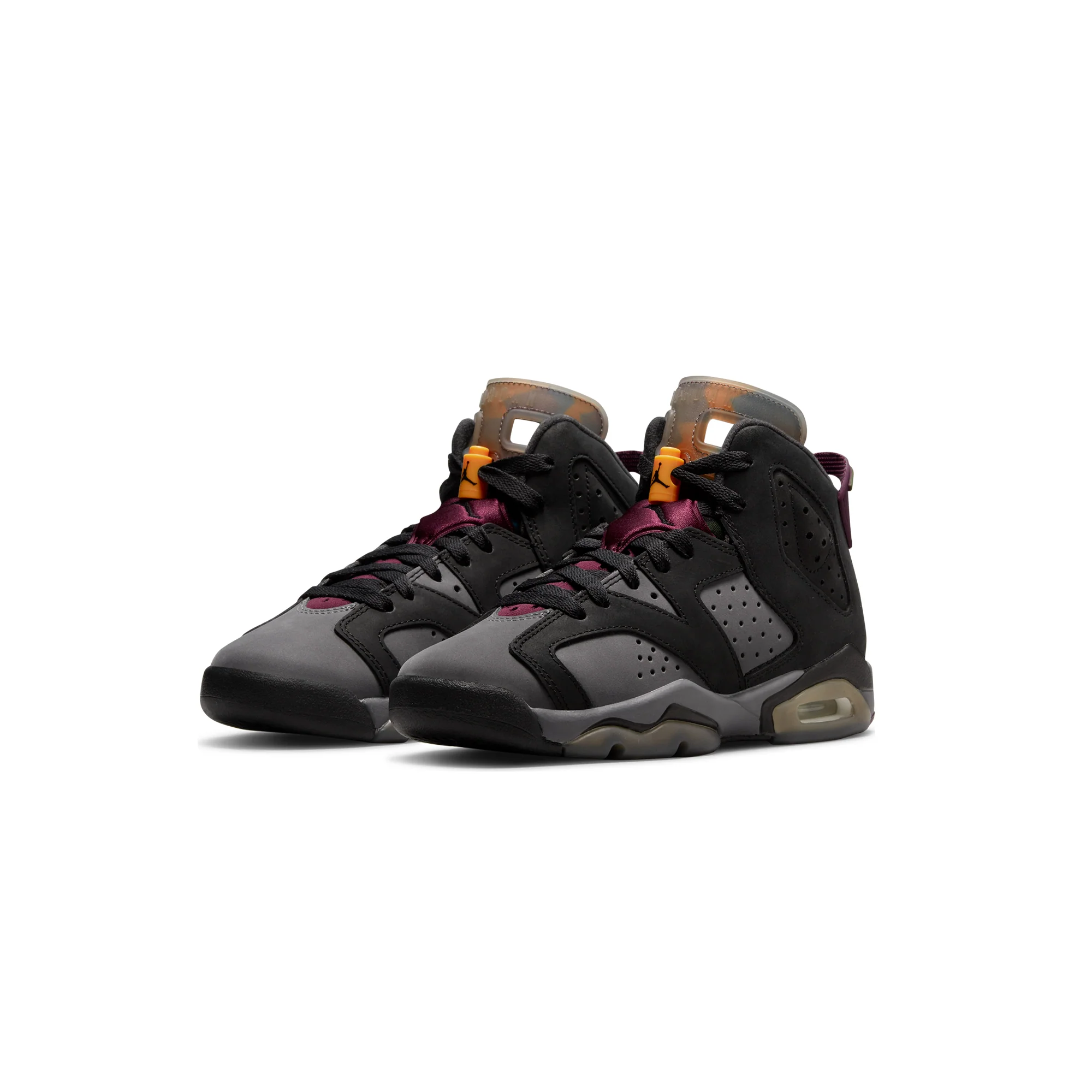 Air Jordan Kids 6 Retro GS Shoes 'Black/Bordeaux' - Image 2
