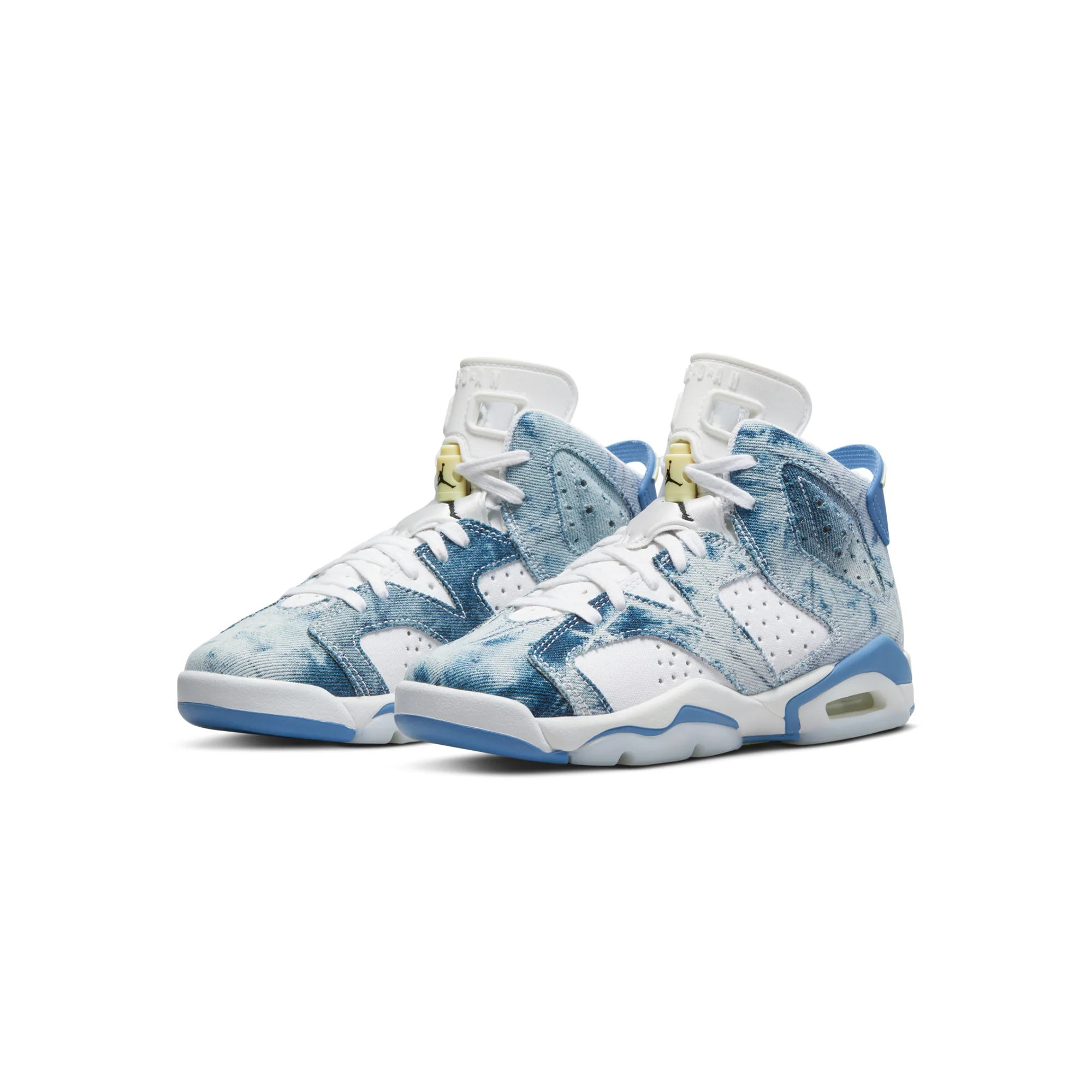 Air Jordan Kids 6 Retro Shoes Dutch Blue - Image 2