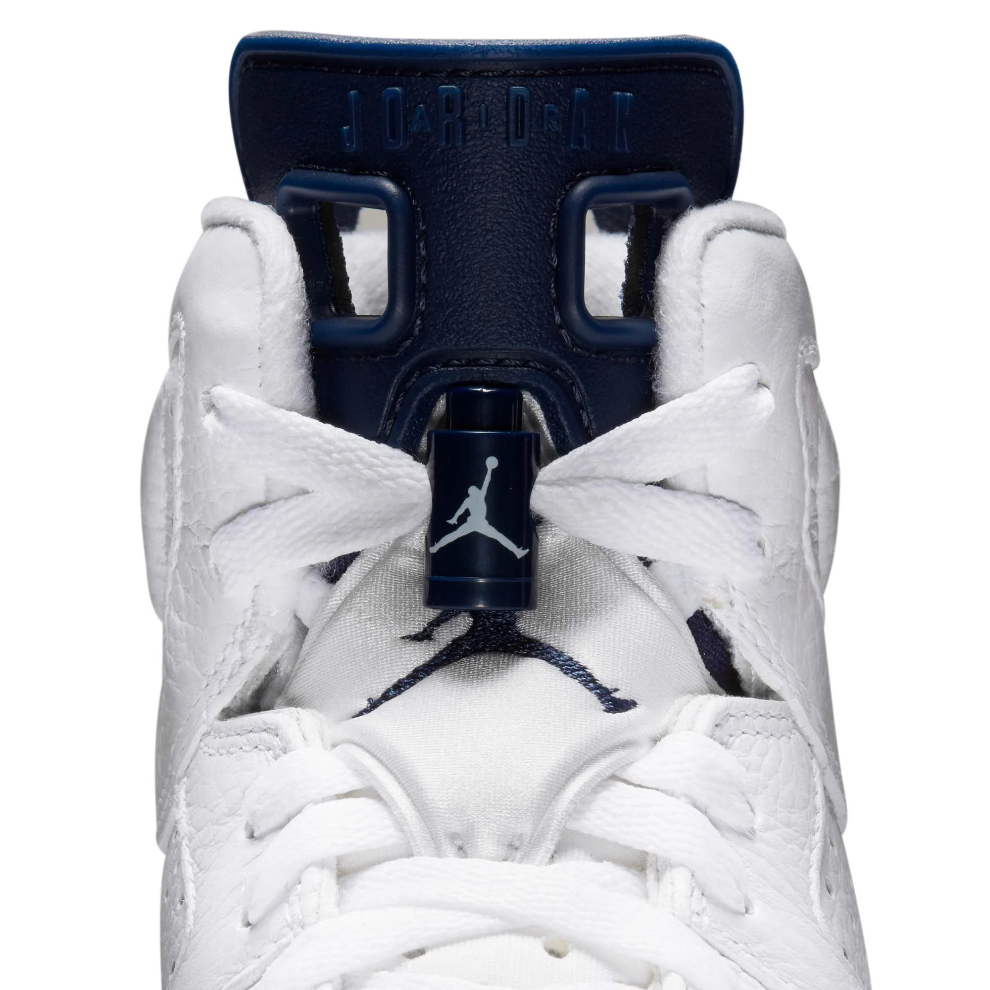 Air Jordan Kids 6 Retro GS Shoes 'White/Midnight Navy' - Image 4