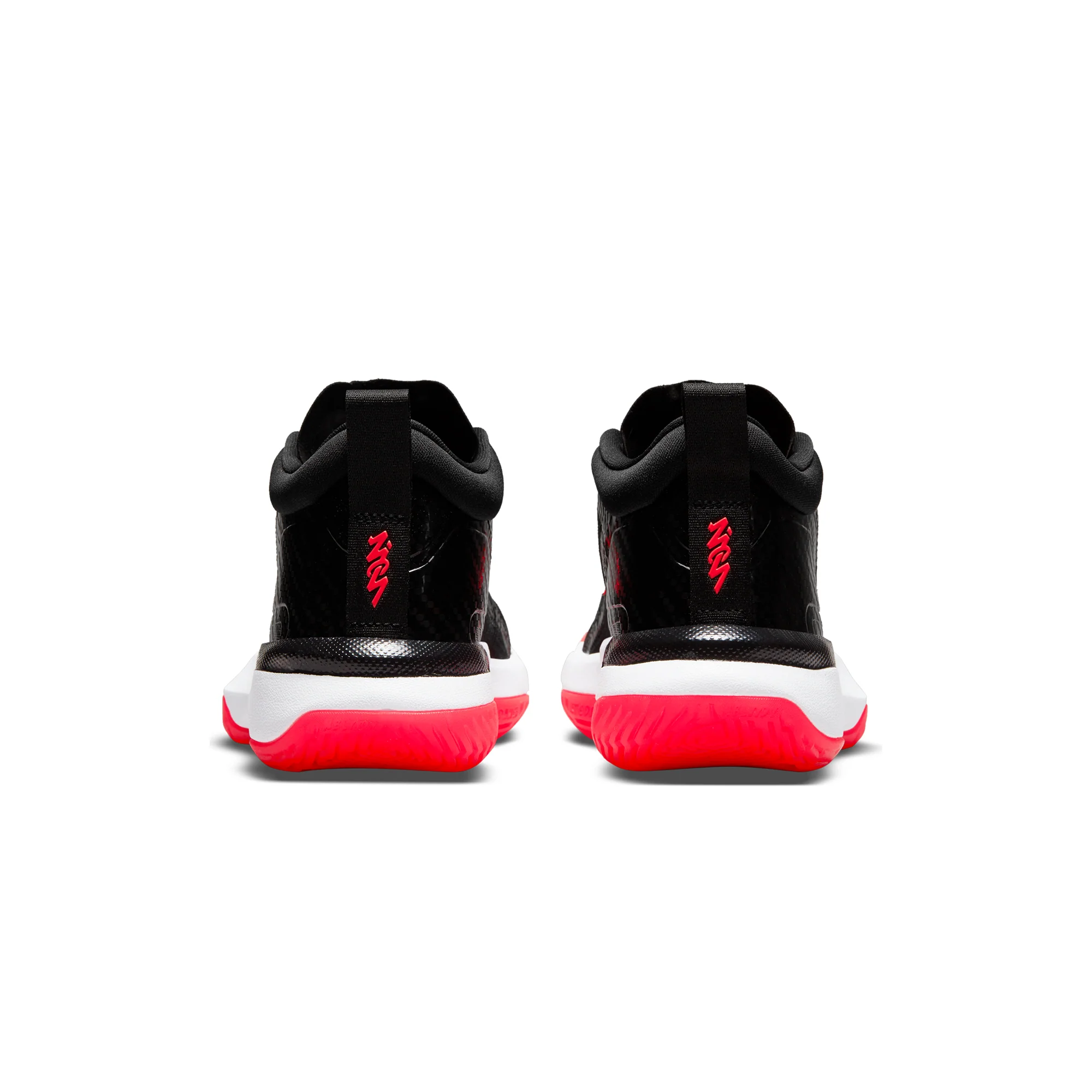 Jordan Big Kids Zion 1 Shoes Black/Bright Crimson - Image 3