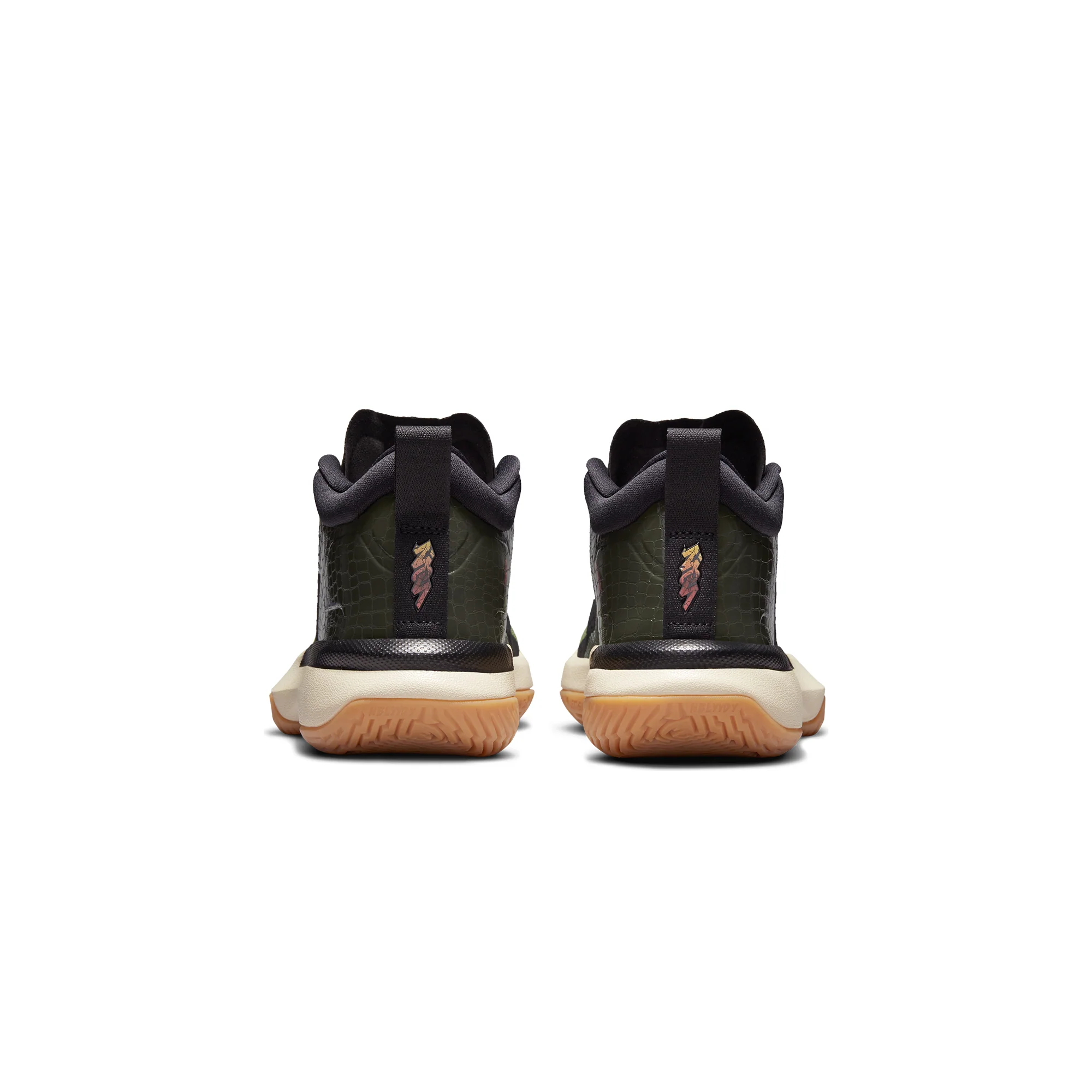 Air Jordan Kids Zion 1 Shoes 'Carbon Green/Black' - Image 3