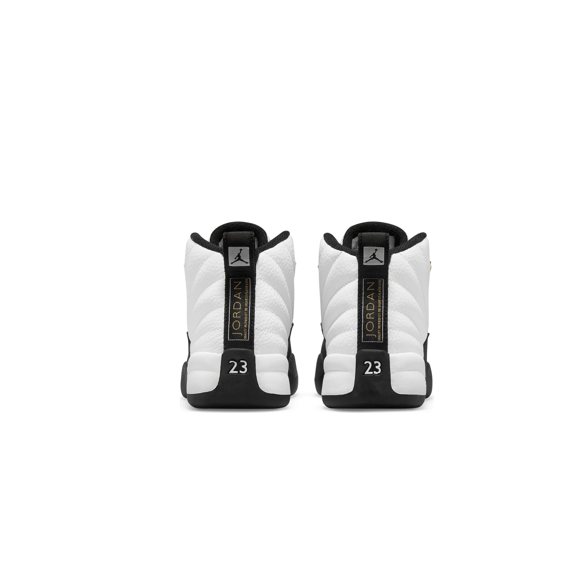 Air Jordan Little Kids 12 Retro Shoes 'White/Metallic Gold' - Image 3
