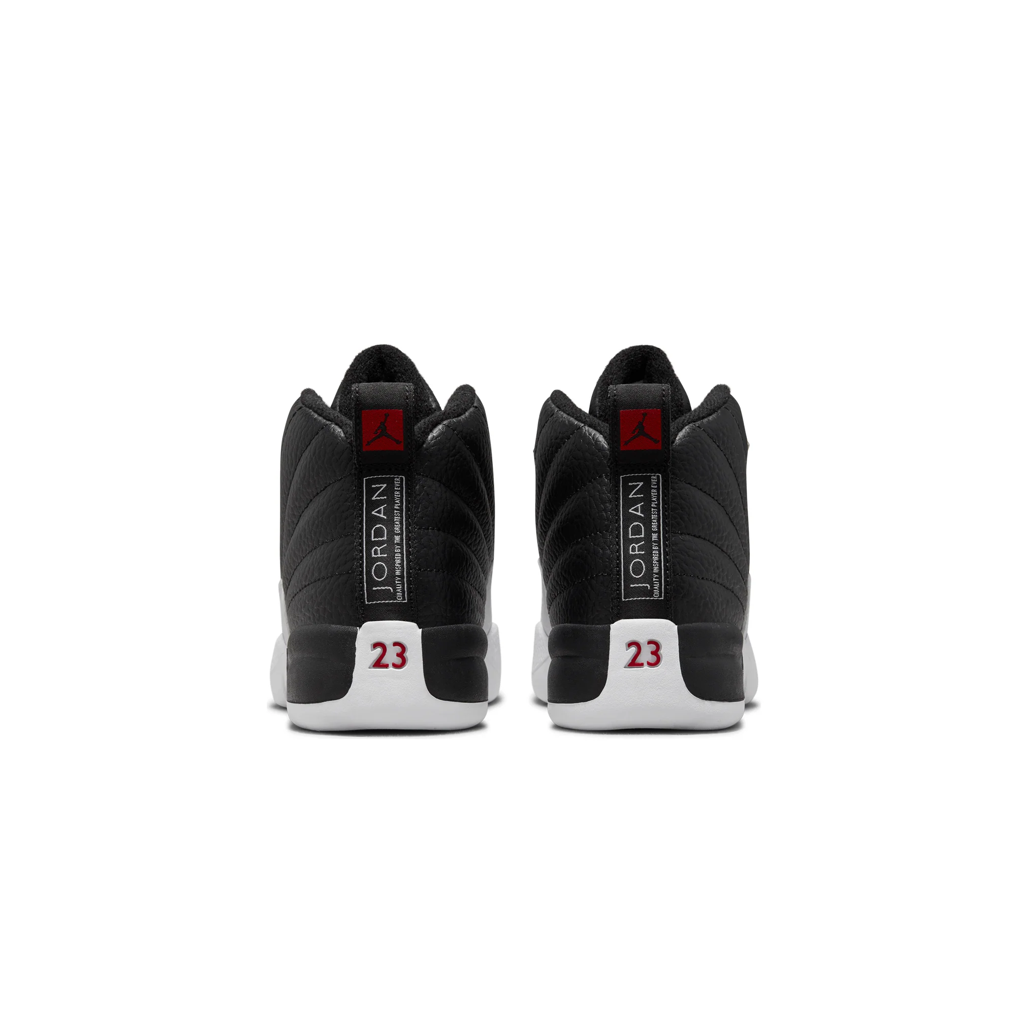 Air Jordan Little Kids 12 Retro Shoes 'Black/Varsity Red' - Image 3