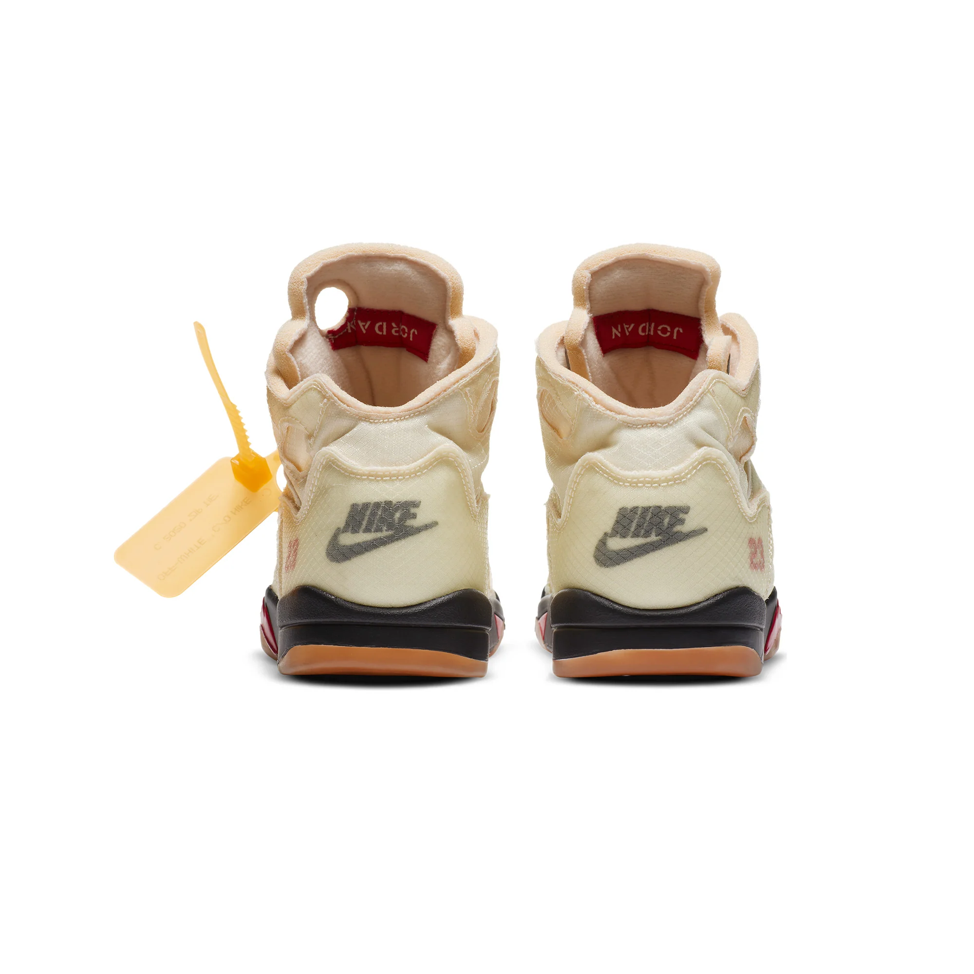 Air Jordan Off-White Little Kids 5 Retro SP Shoes - Image 3