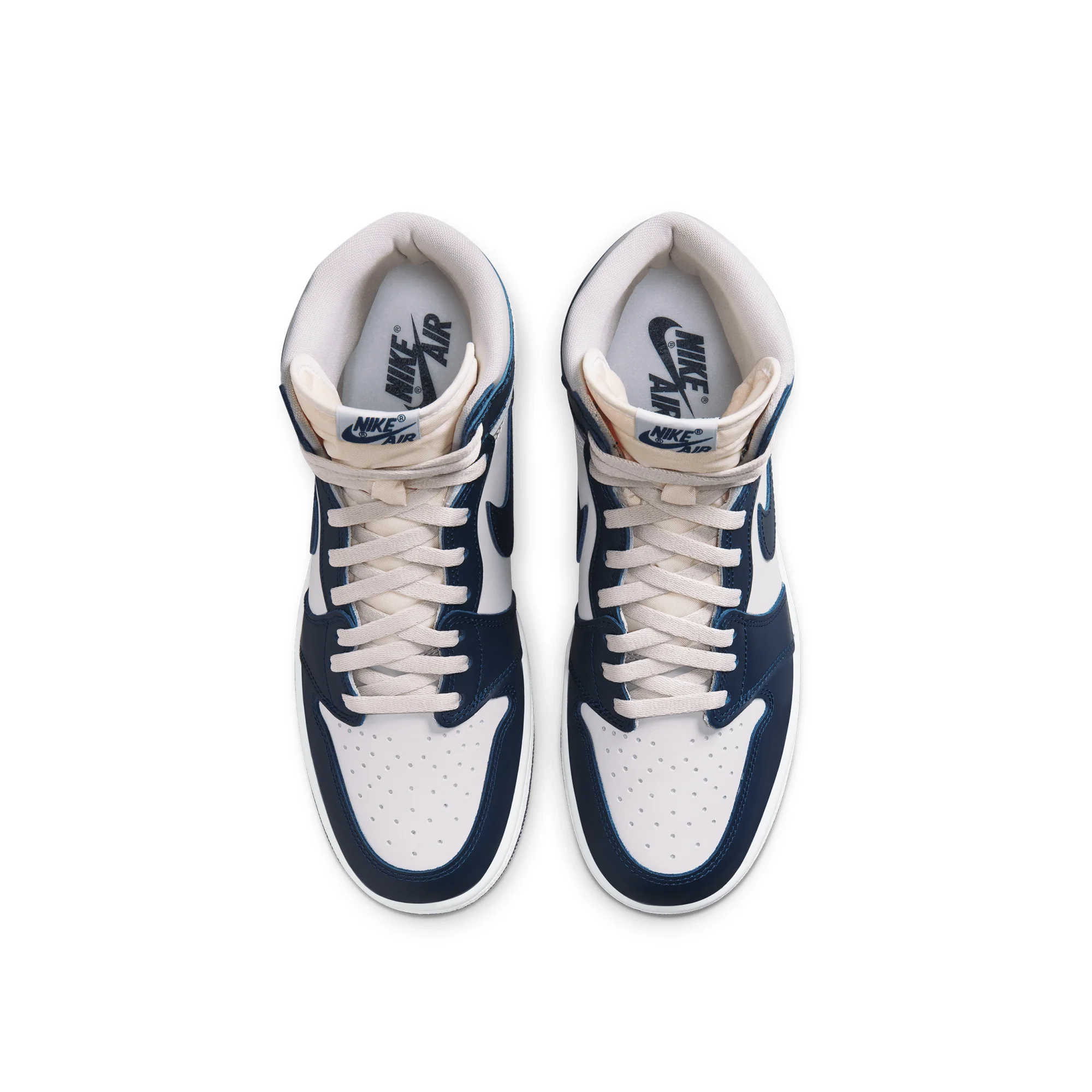 Air Jordan Mens 1 High '85 College Navy Shoes - Image 4