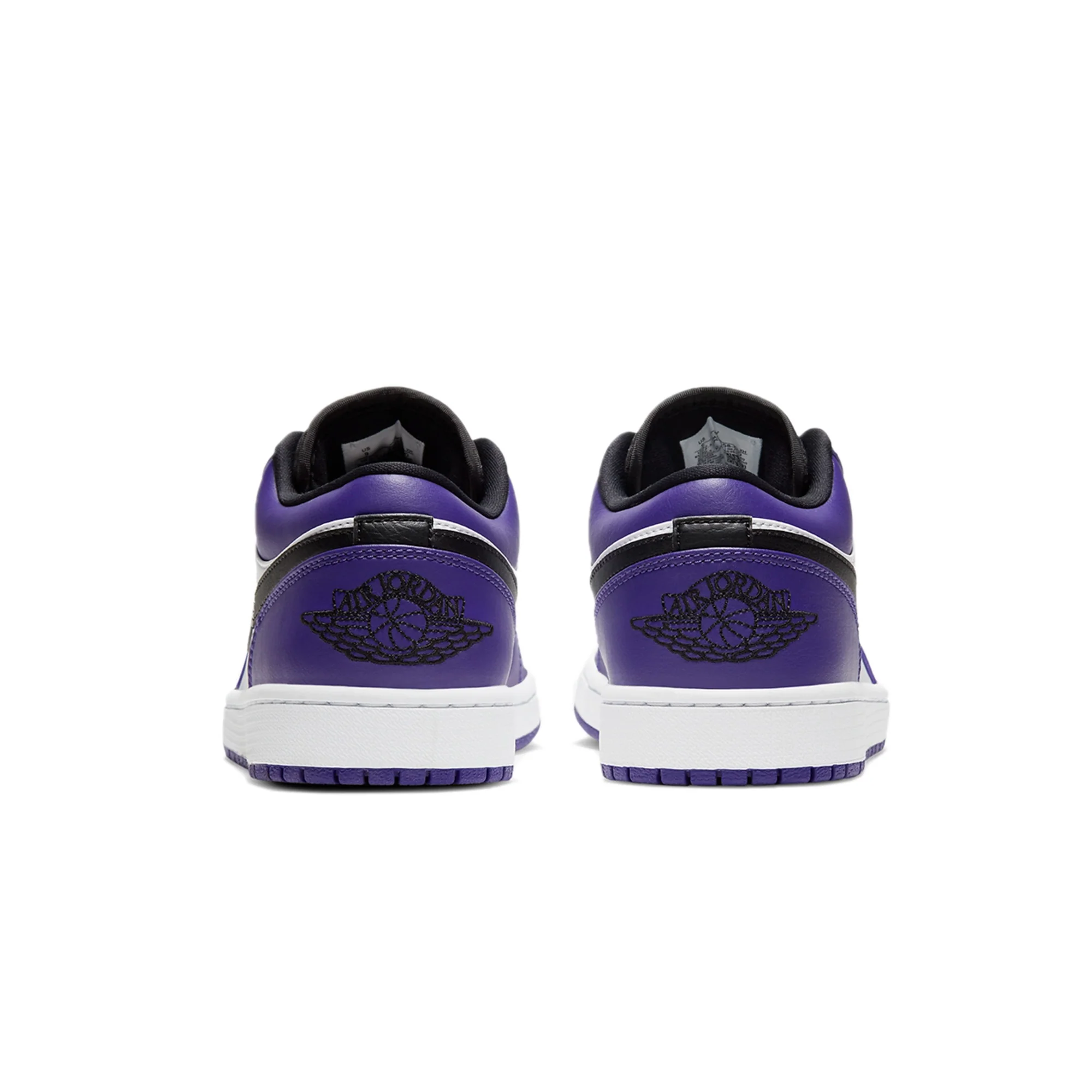 Air Jordan Mens 1 Low 'Court Purple' Shoes - Image 3