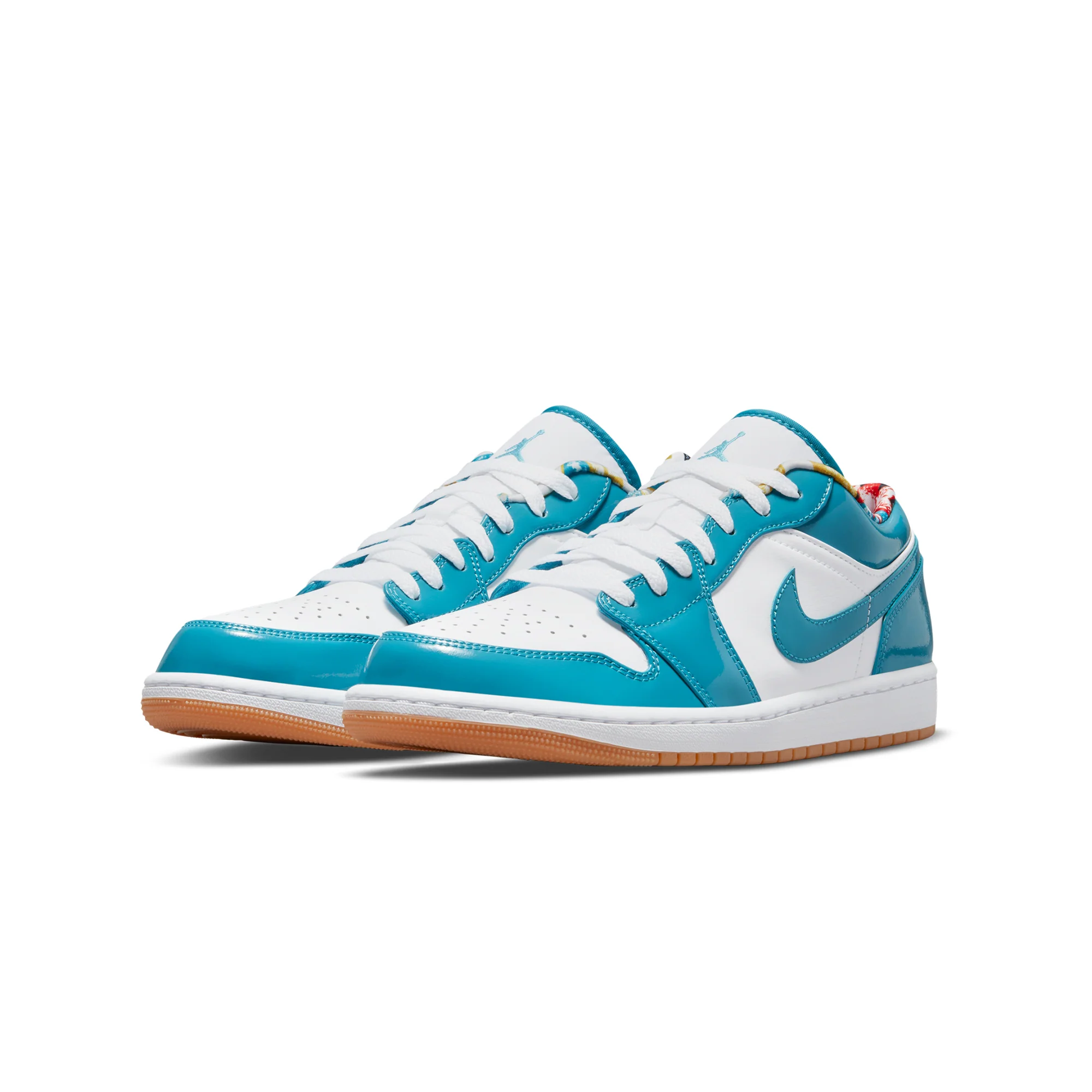 Air Jordan Mens 1 Low SE Shoes 'Cyber Teal' - Image 2